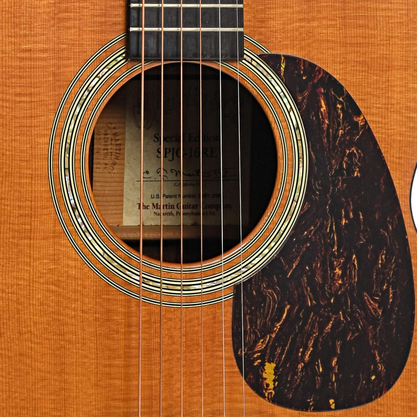 Martin SPJC-16RE Acoustic Guitar (2002) - Image 5