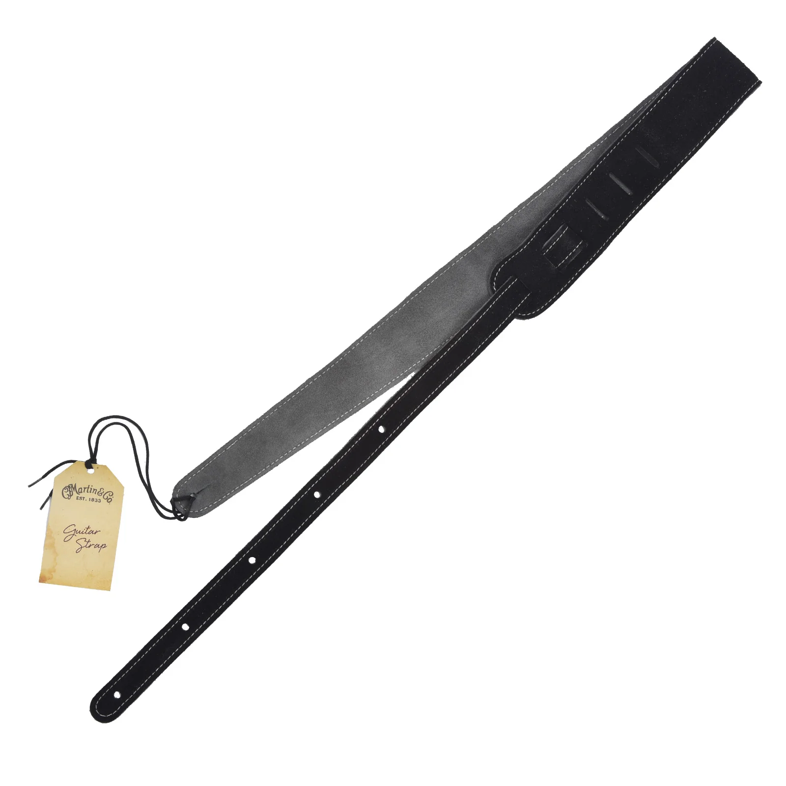 Martin Suede Guitar Strap, Black - Image 2