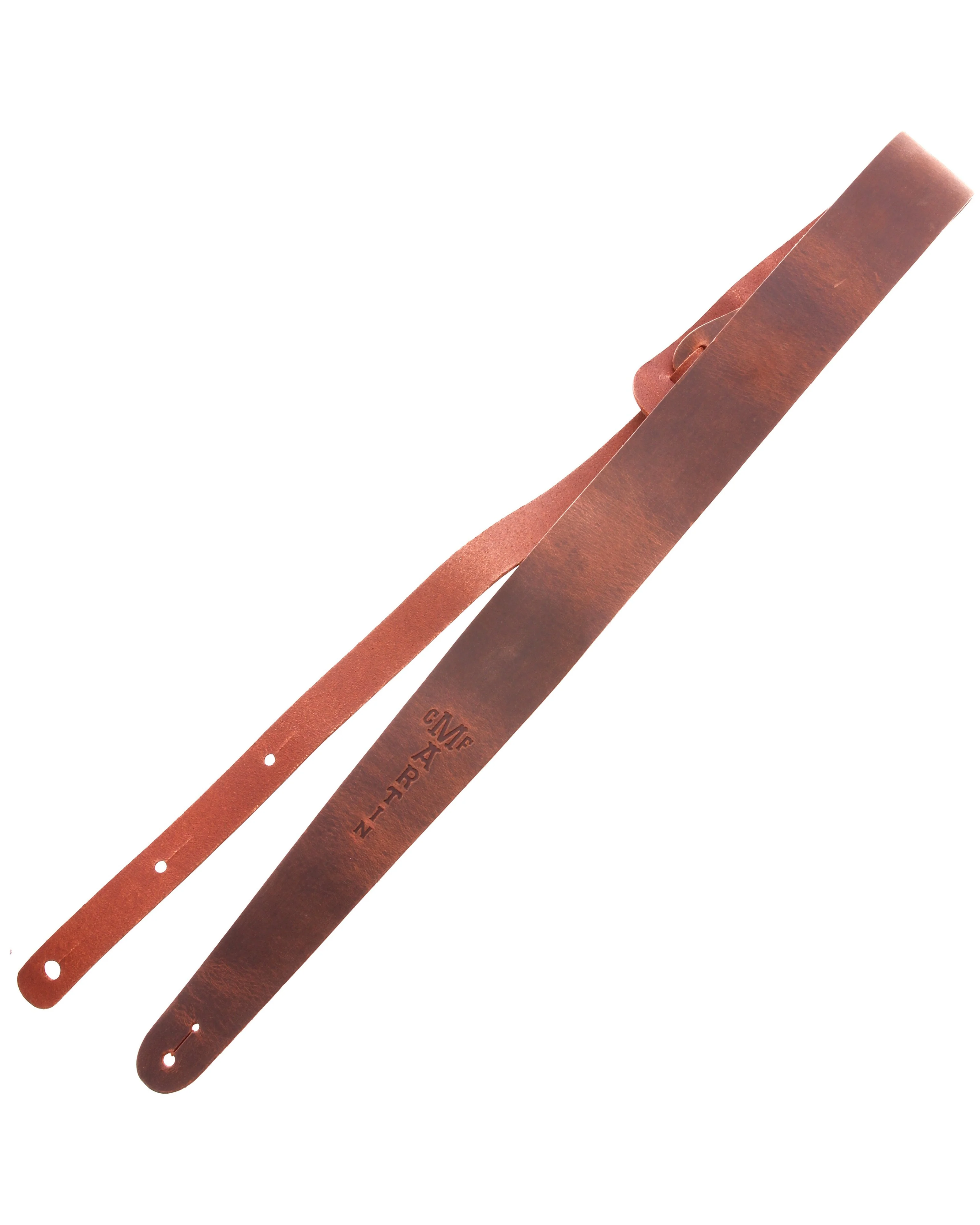 Martin Vintage Leather Guitar Strap, Brown - Image 2