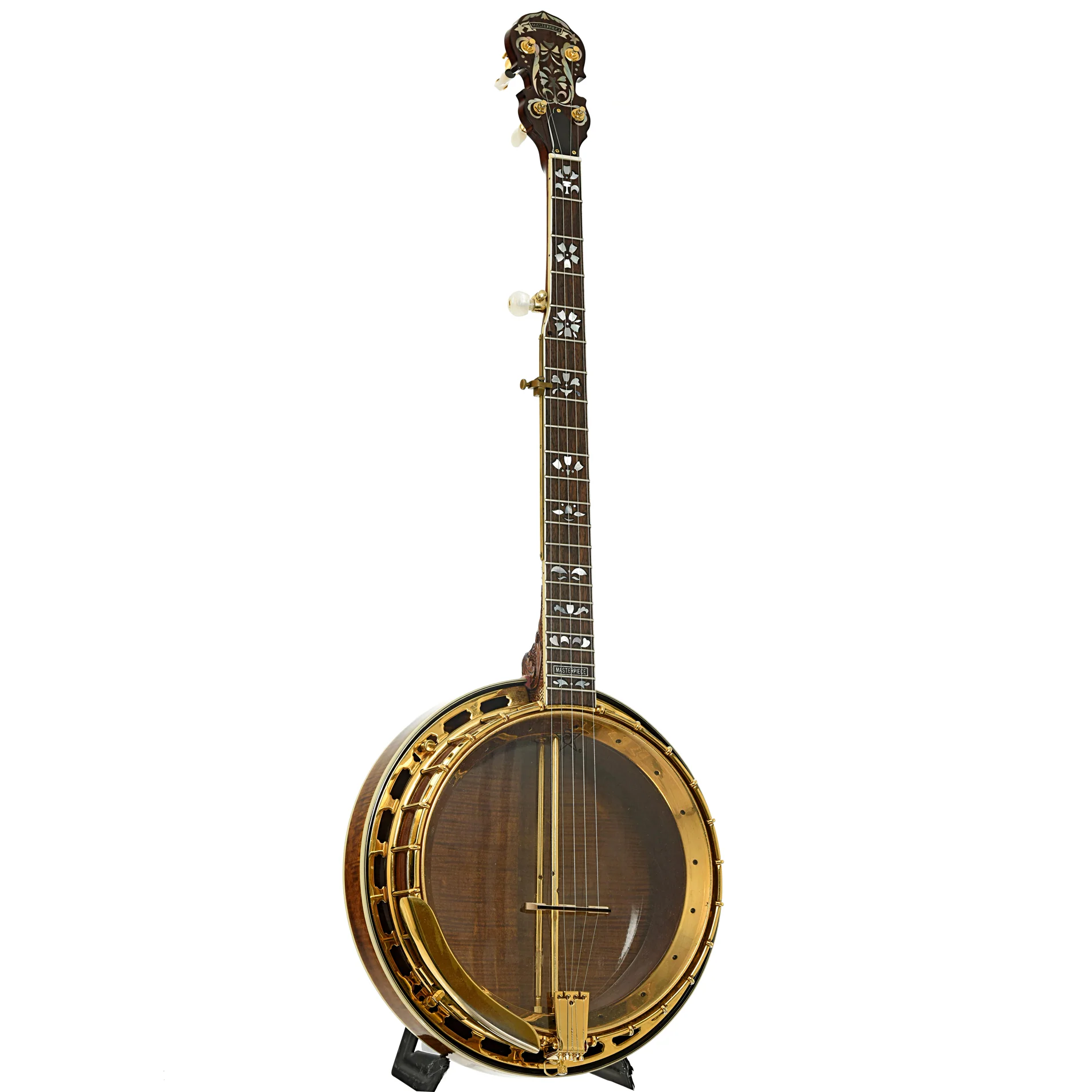 Masterpiece Hearts and Flowers Gold Resonator Banjo (1970's) - Image 3