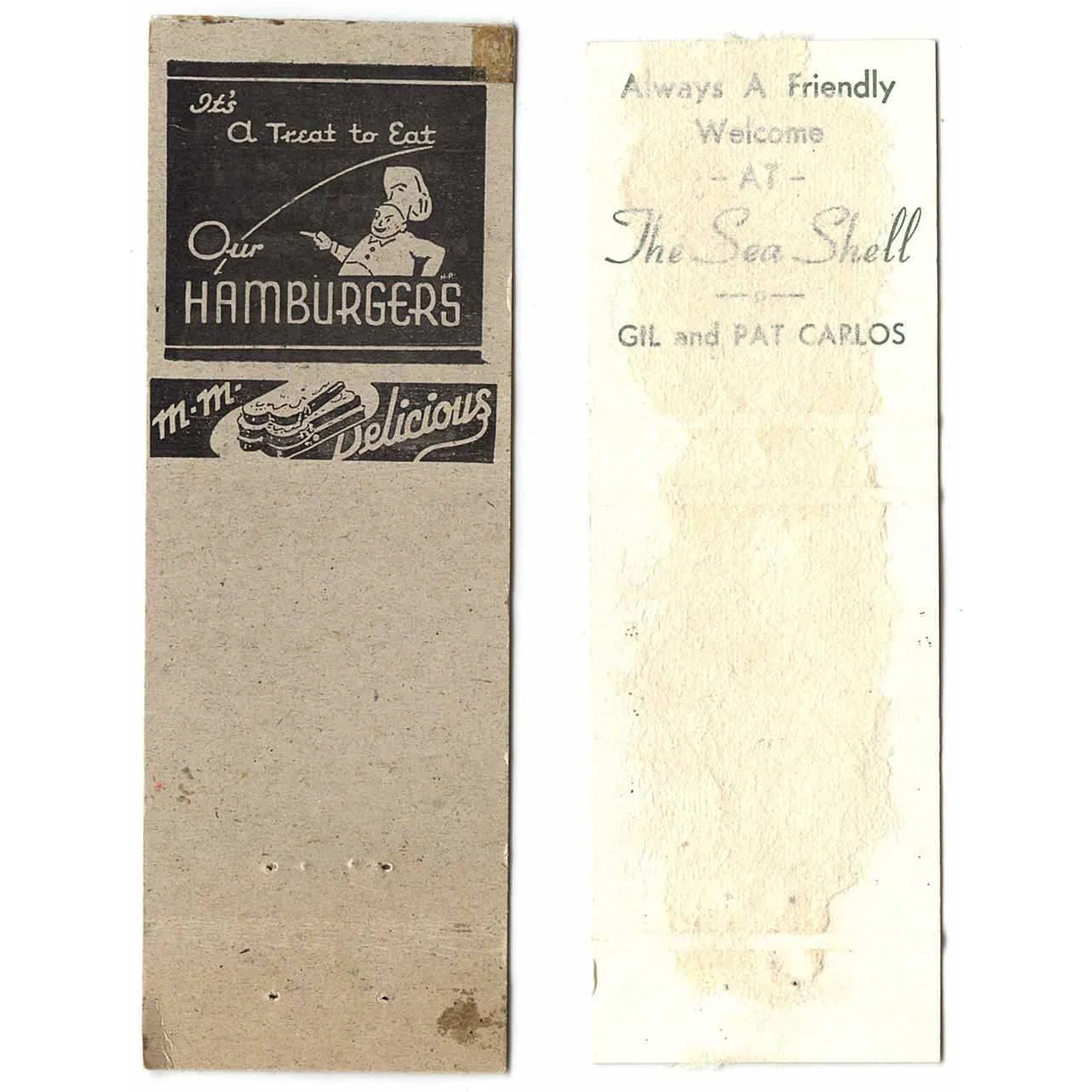 Match Books: Sitting Pretty with Uke, & Sea Shell Restaurant - Image 2