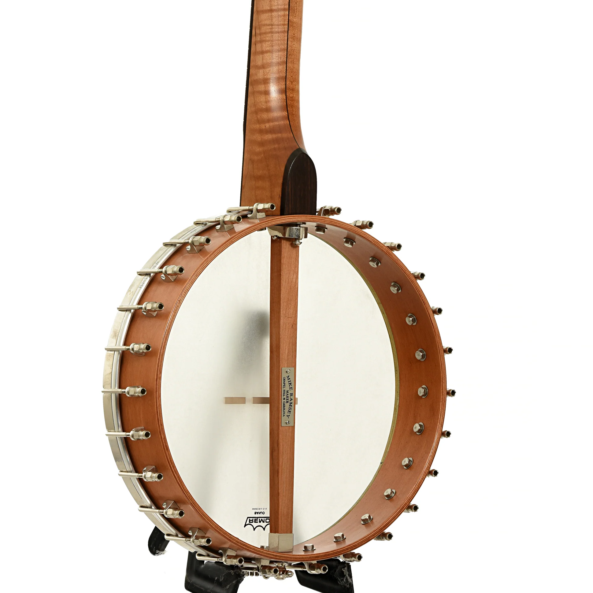 Mike Ramsey Chanterelle Cherry Special 12 in. Openback Banjo (c.2008) - Image 12