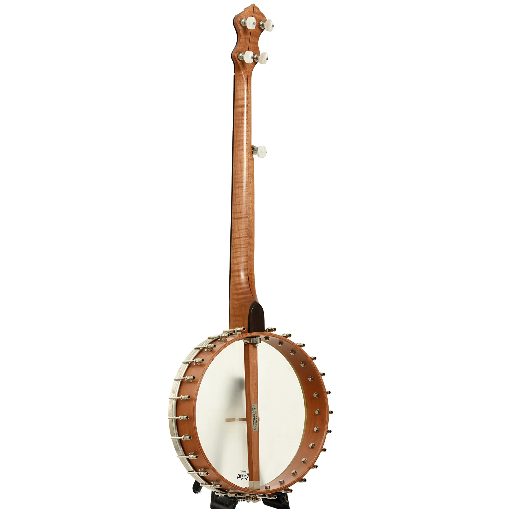 Mike Ramsey Chanterelle Cherry Special 12 in. Openback Banjo (c.2008) - Image 13