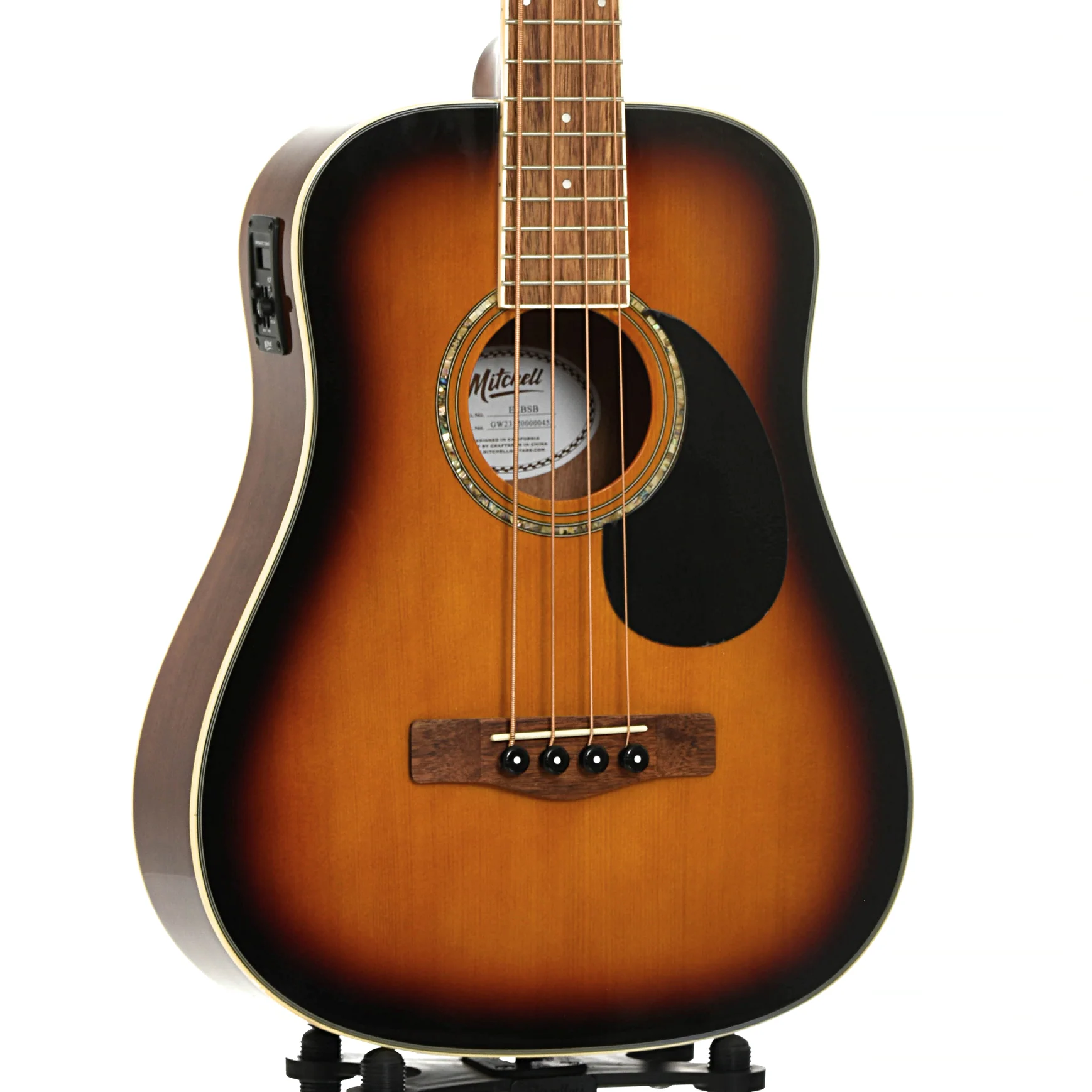 Mitchell EZB Short Scale Acoustic-Electric Bass (2023) - Image 4