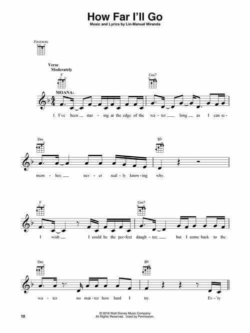 Moana - Music From the Motion Picture Soundtrack Arranged for Ukulele - Image 4
