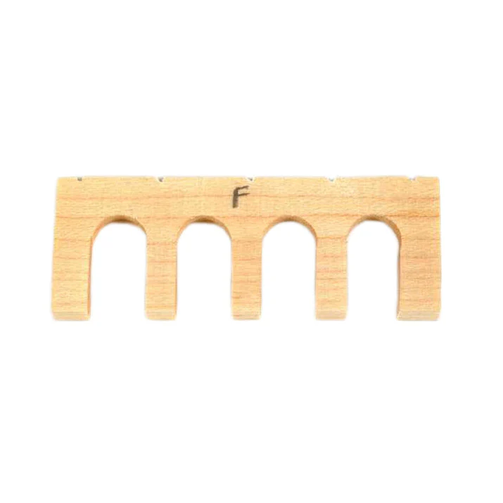 Morris Slotted 3/4" Banjo Bridge, Wide - Image 2