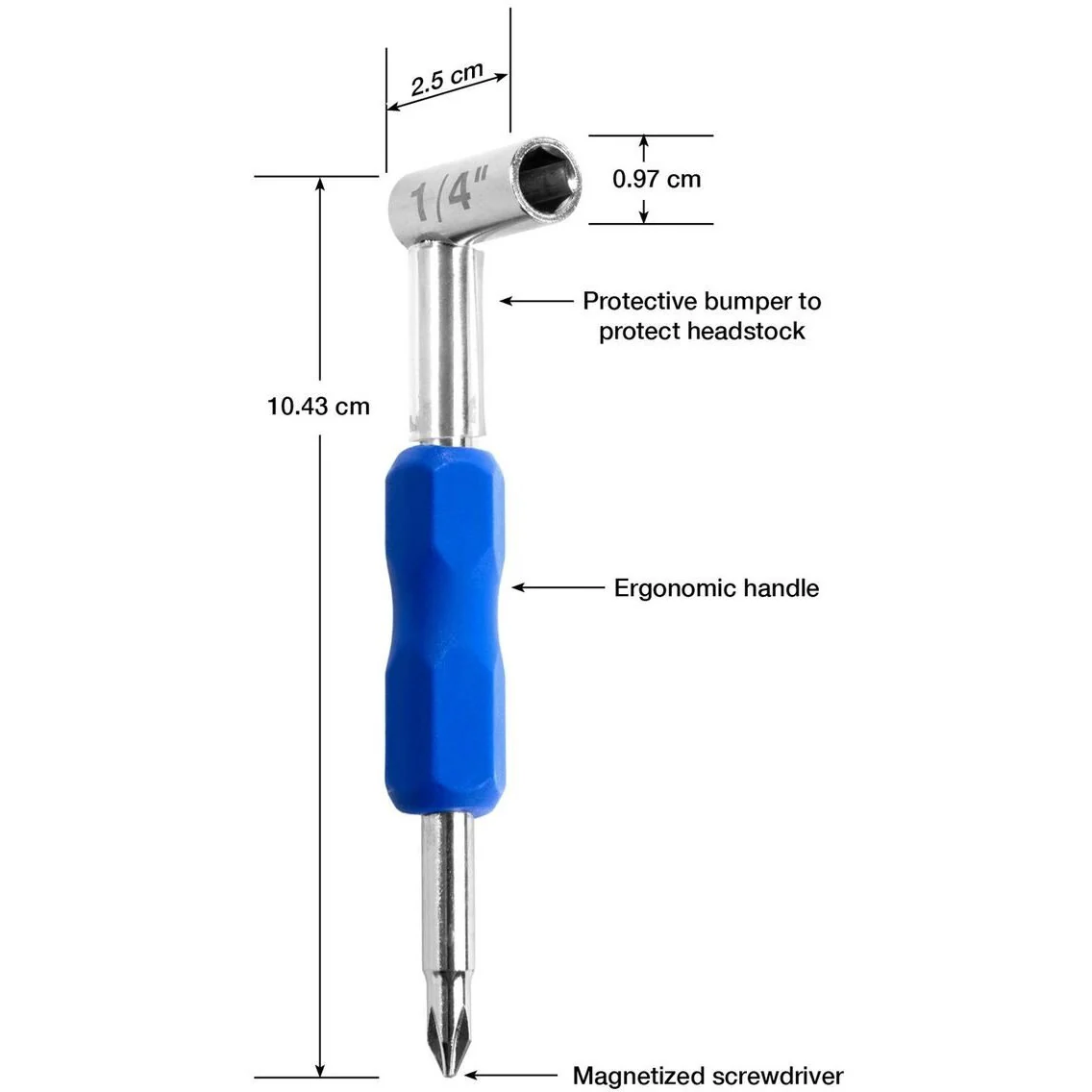 MusicNomad Premium Truss Rod Wrench, 1/4in - Image 3