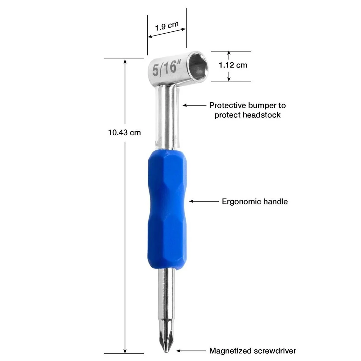 MusicNomad Premium Truss Rod Wrench, 5/16in - Image 3