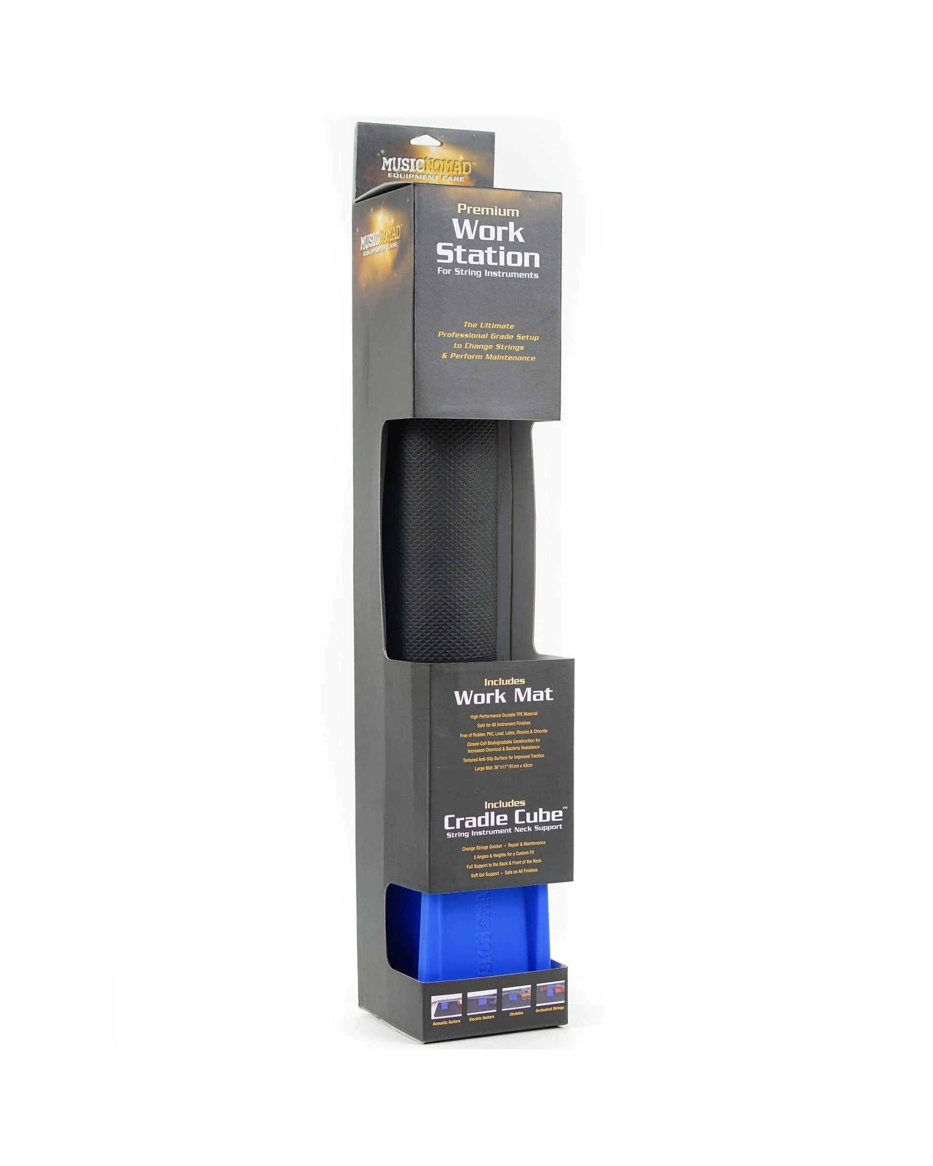 MusicNomad Premium Work Station Neck Support & Work Mat