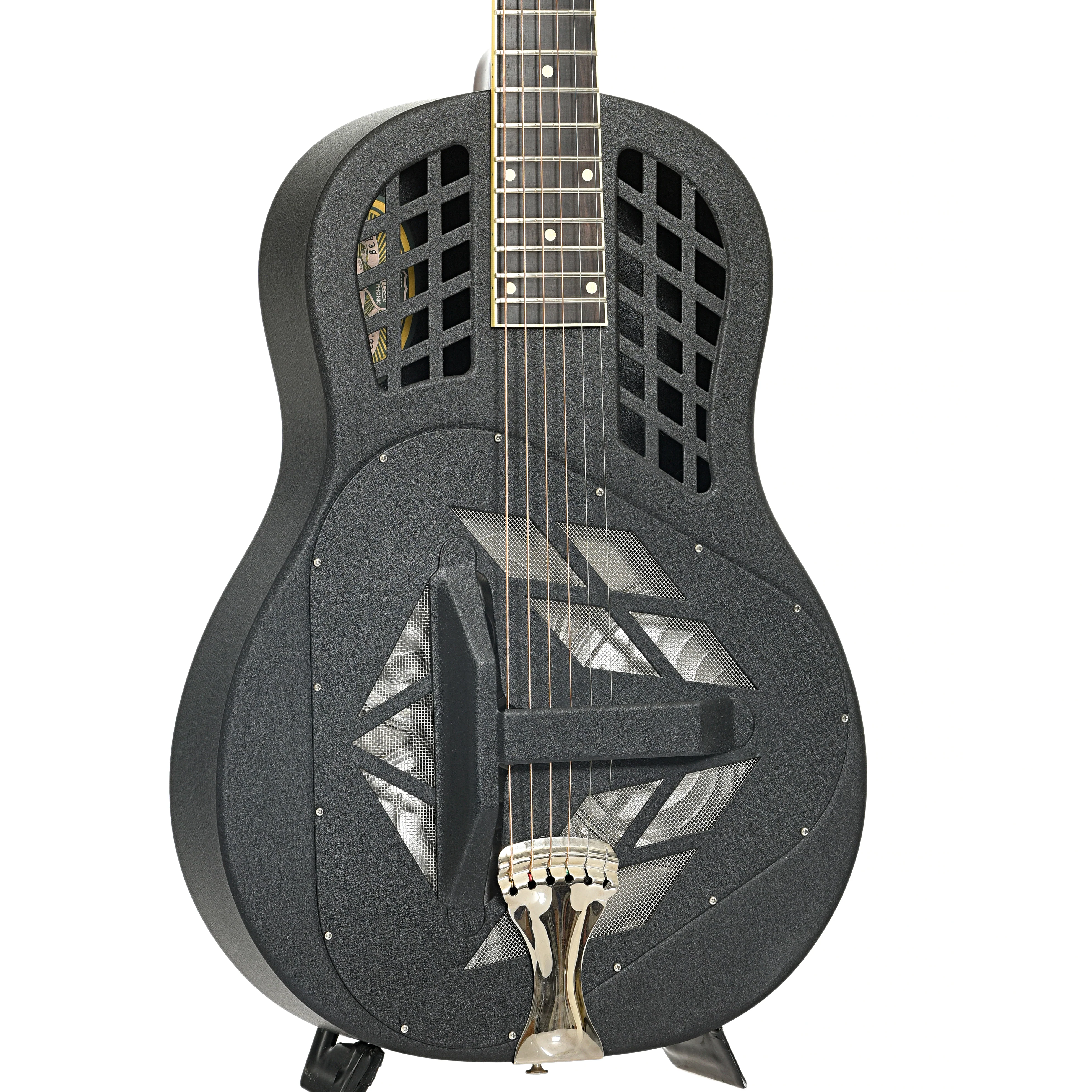National K1 Painted Style 1 Tricone Roundneck Resonator Guitar (2003) - Image 4