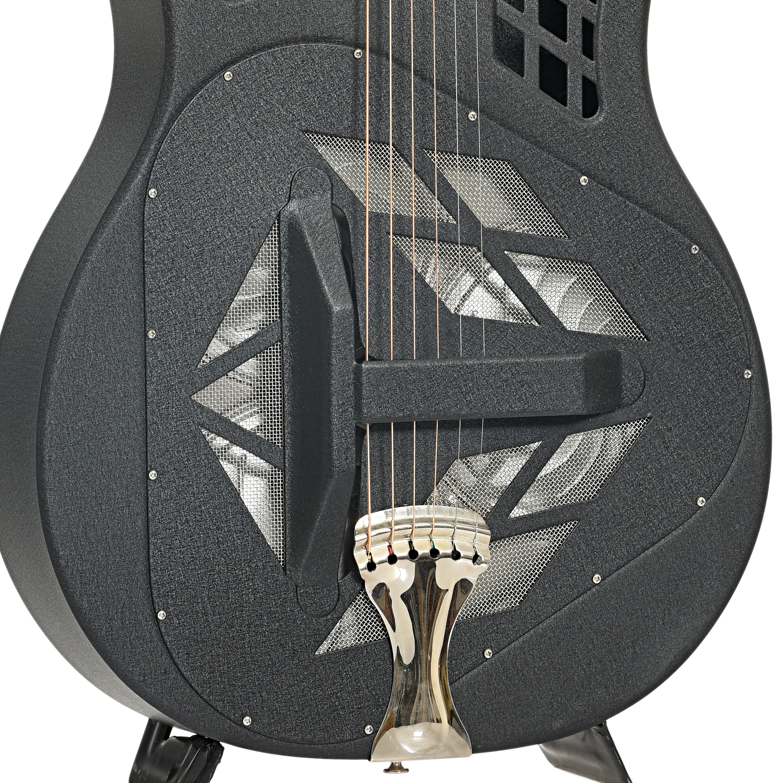 National K1 Painted Style 1 Tricone Roundneck Resonator Guitar (2003) - Image 5