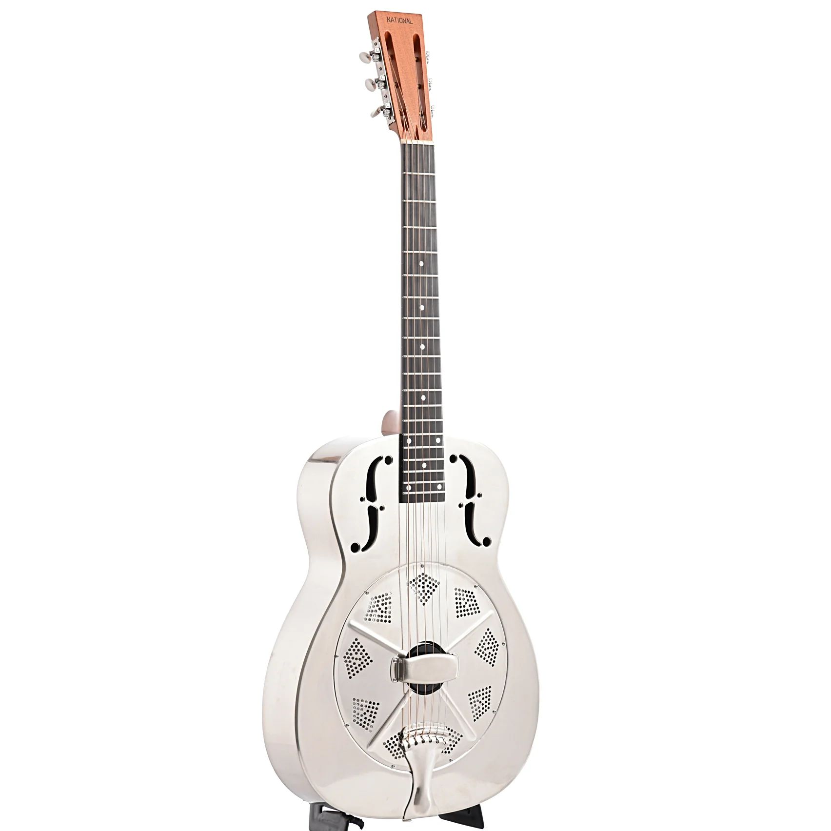 National NRP Roundneck Resonator Guitar & Case - Image 3