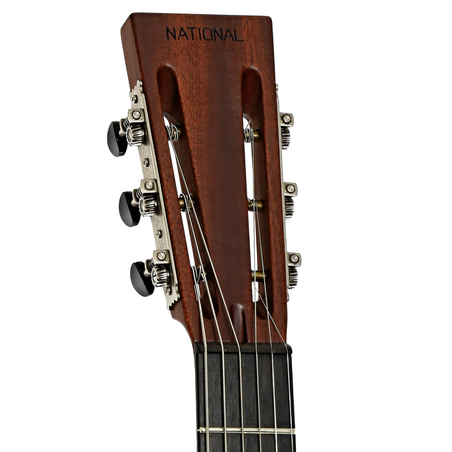 National NRP Black Rust Deluxe Roundneck Resonator Guitar (2017) - Image 8