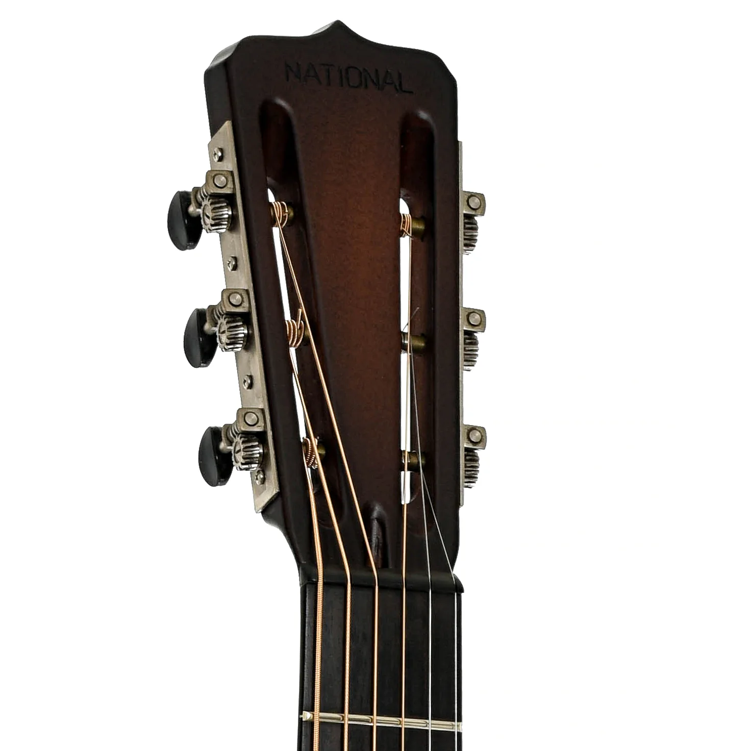 National NRP Tricone Antique Brass Resonator Guitar (2016) - Image 8