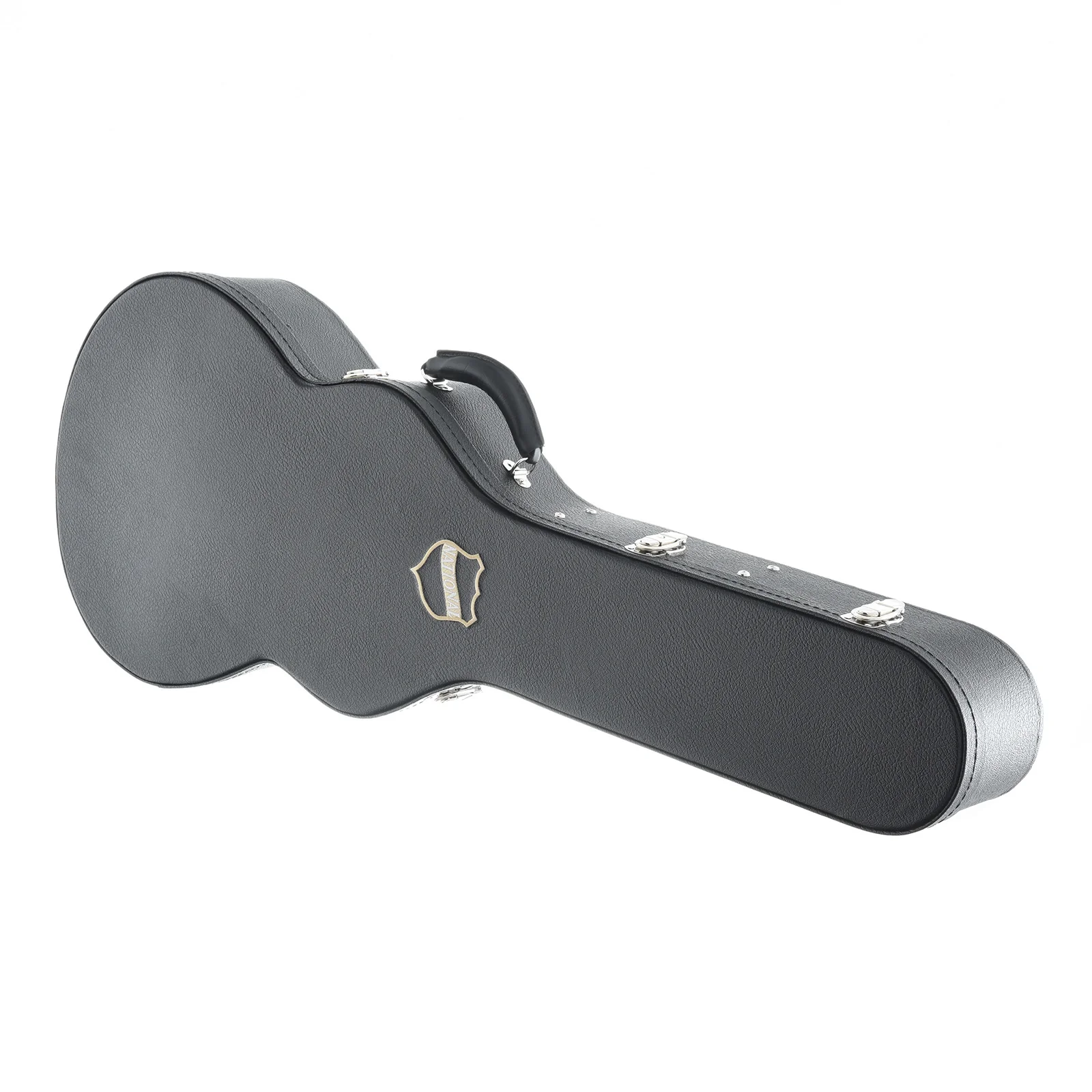 National Raw Steel 12-Fret Roundneck Resonator Guitar & Case - Image 14
