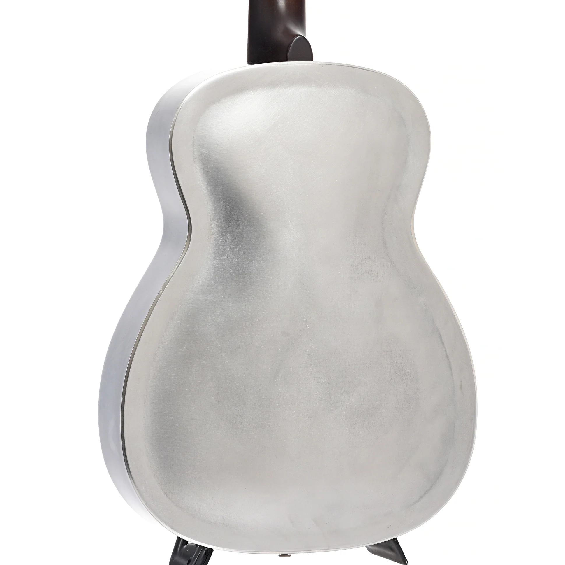 National Raw Steel 14-Fret Roundneck Resonator Guitar & Case - Image 11