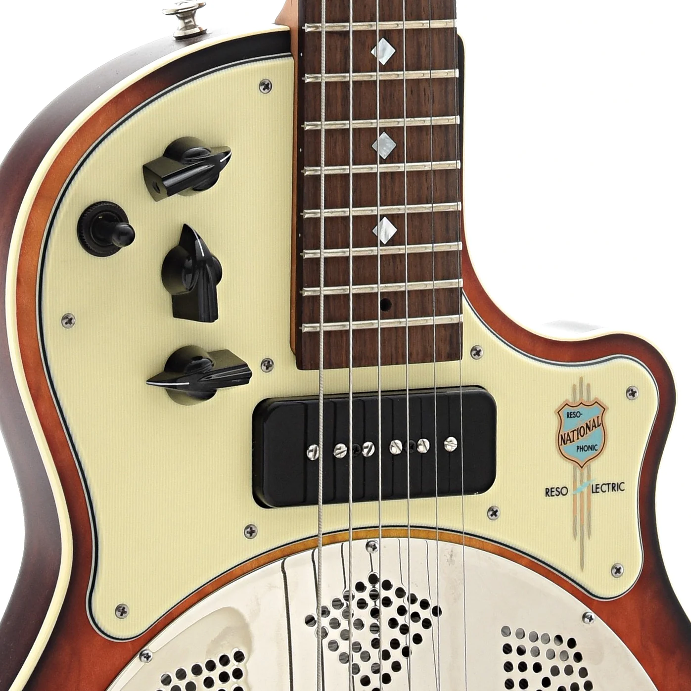 National Reso-Lectric Guitar & Case - Image 4