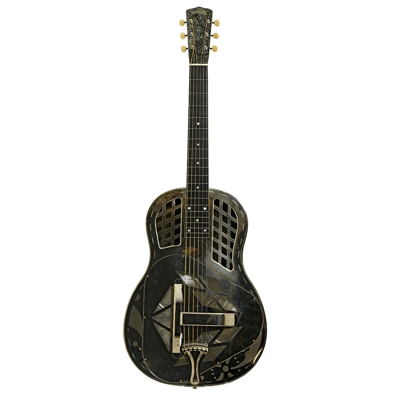 National Tricone Exploding Palm Tree Resonator Guitar (1937) - Image 14