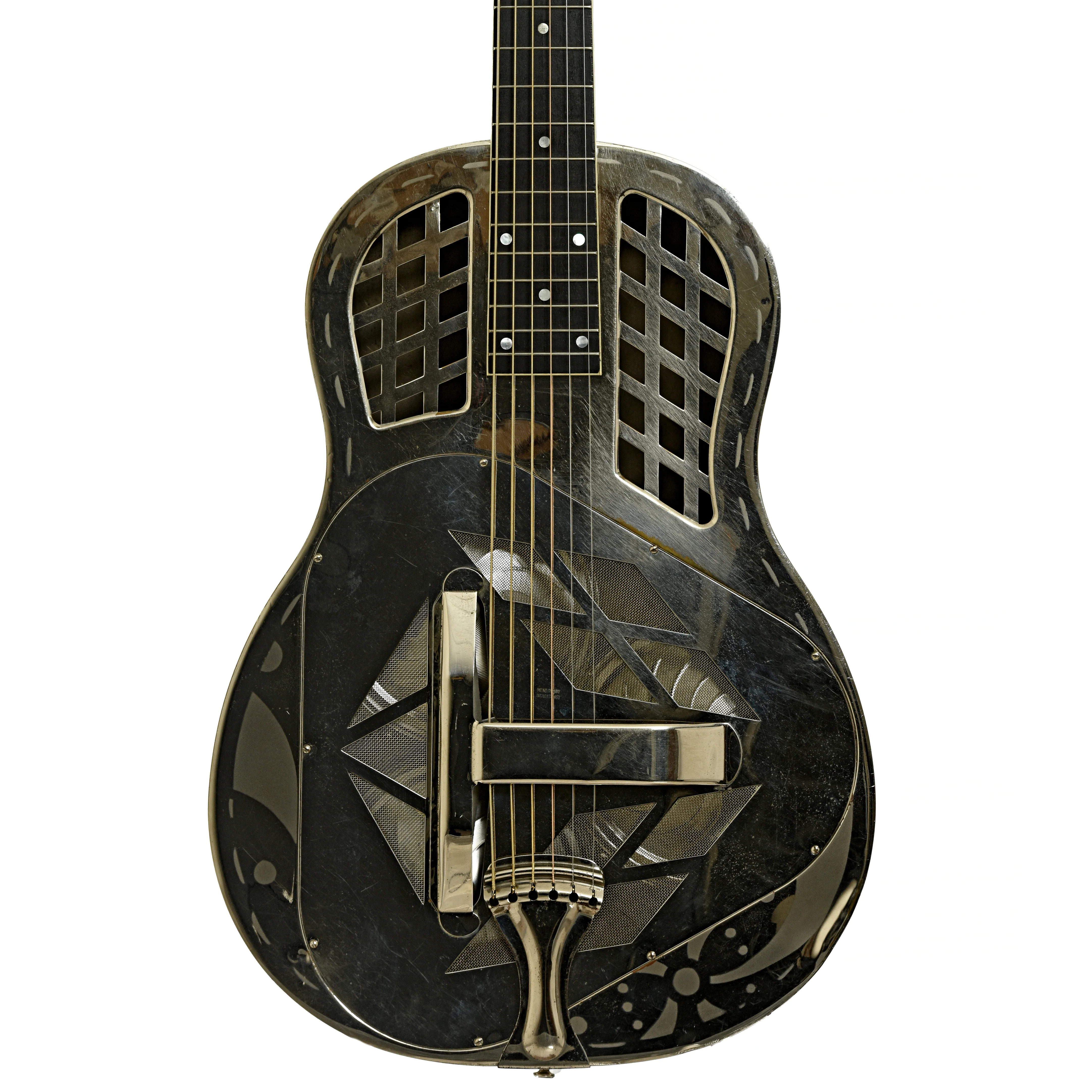 National Tricone Exploding Palm Tree Resonator Guitar (1937) - Image 2