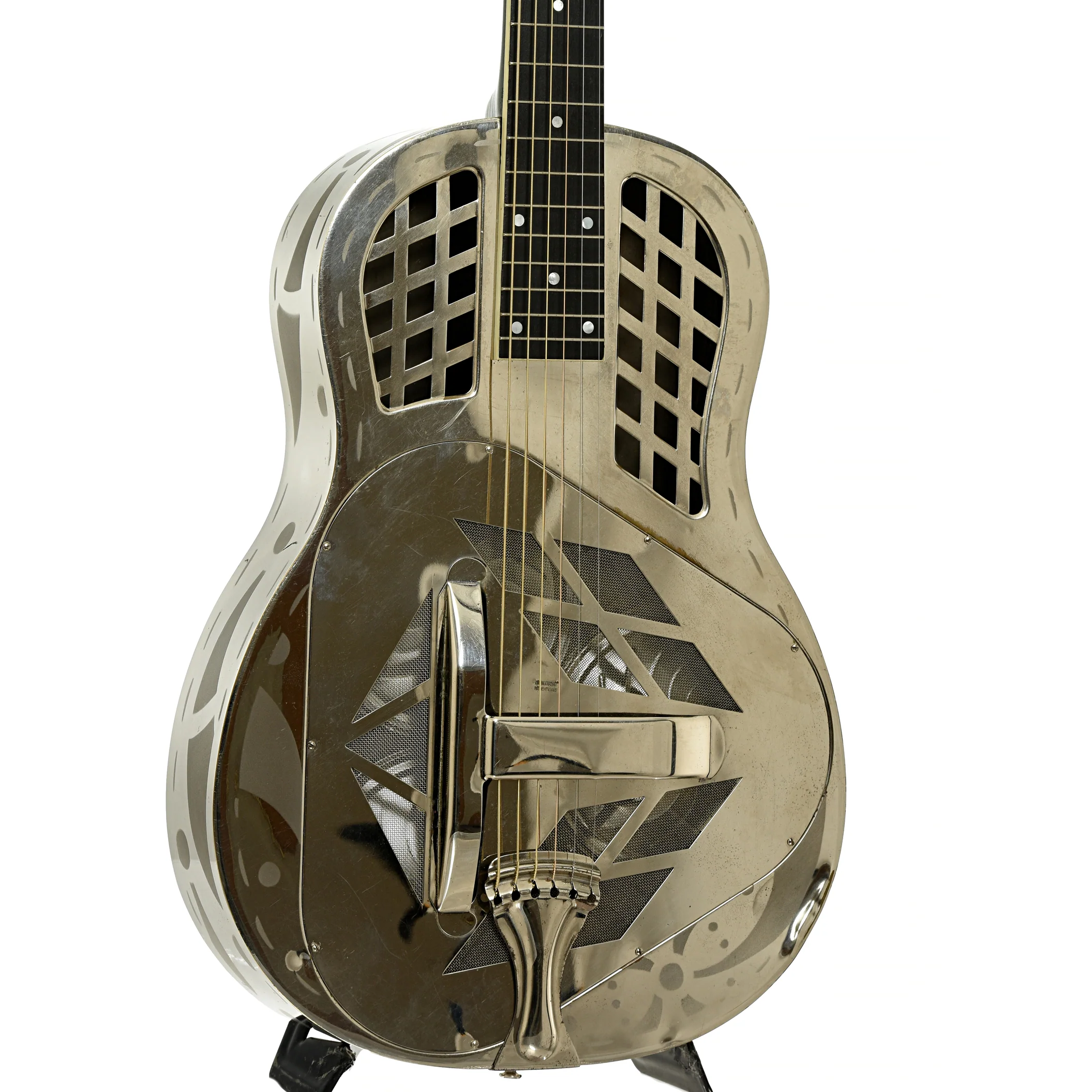National Tricone Exploding Palm Tree Resonator Guitar (1937) - Image 4