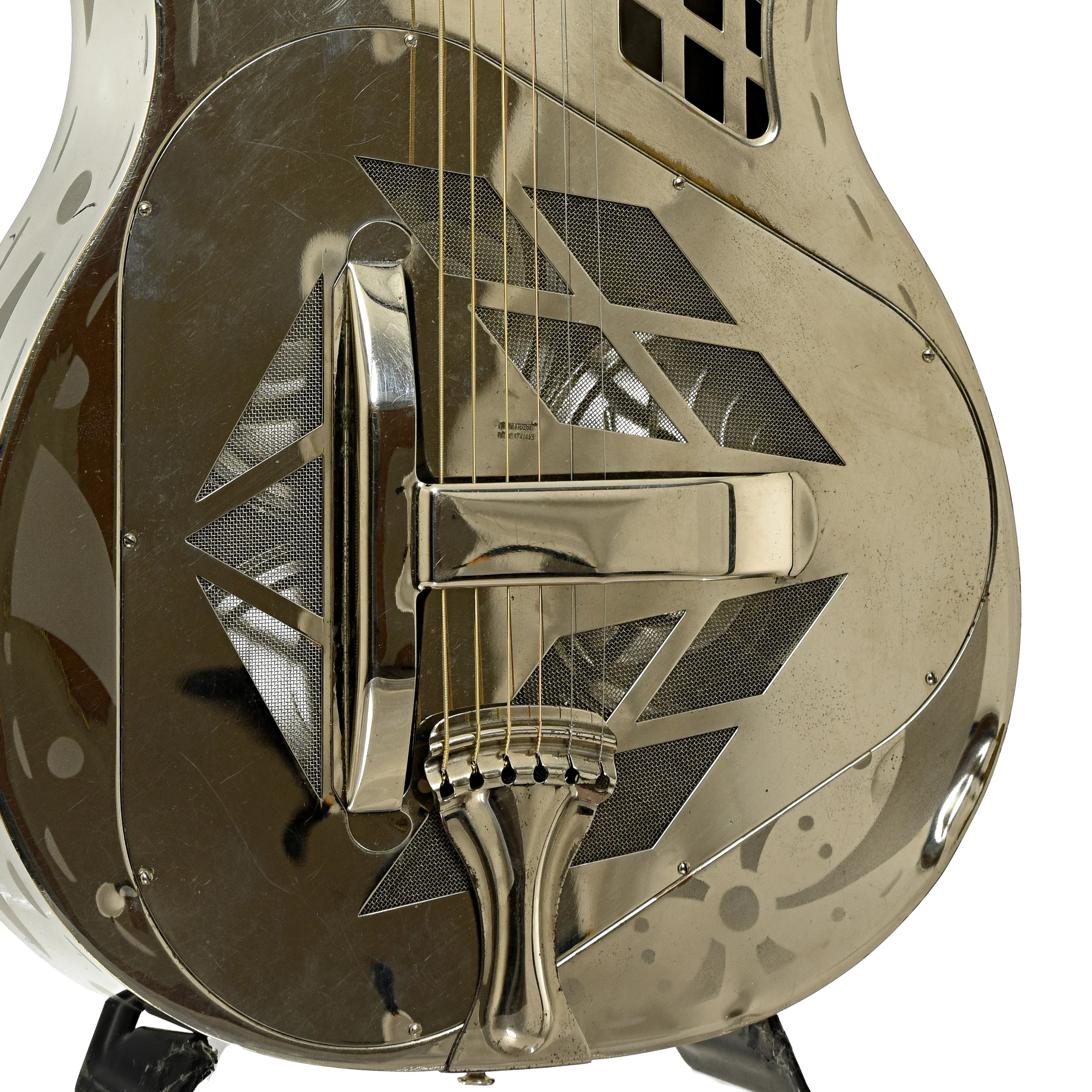 National Tricone Exploding Palm Tree Resonator Guitar (1937) - Image 6