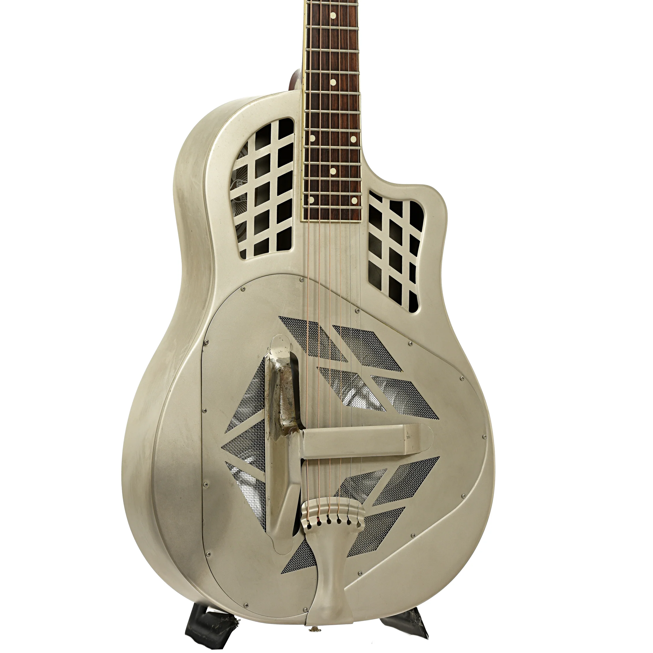 National Vintage Steel Tricone Cutaway Resonator Guitar (2010) - Image 4