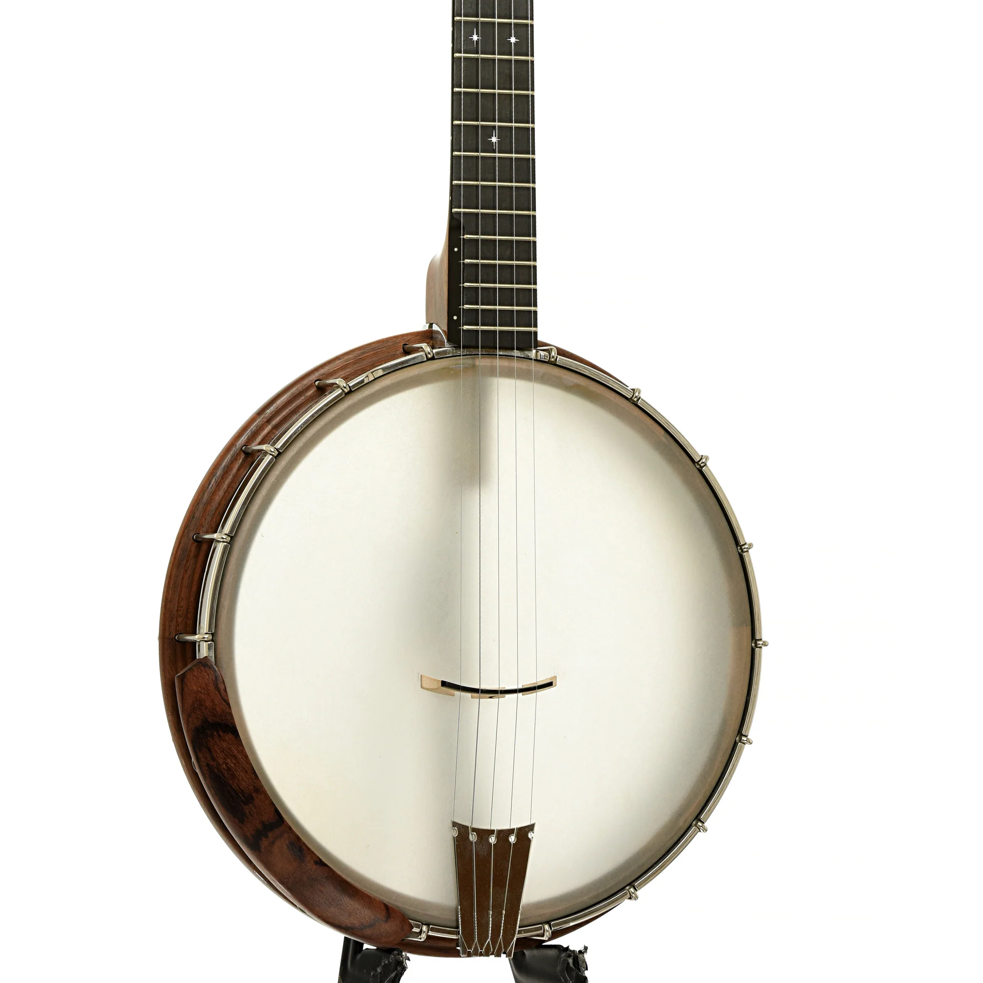 Nechville Atlas 12" Walnut Open Back Banjo (c.2016) - Image 2