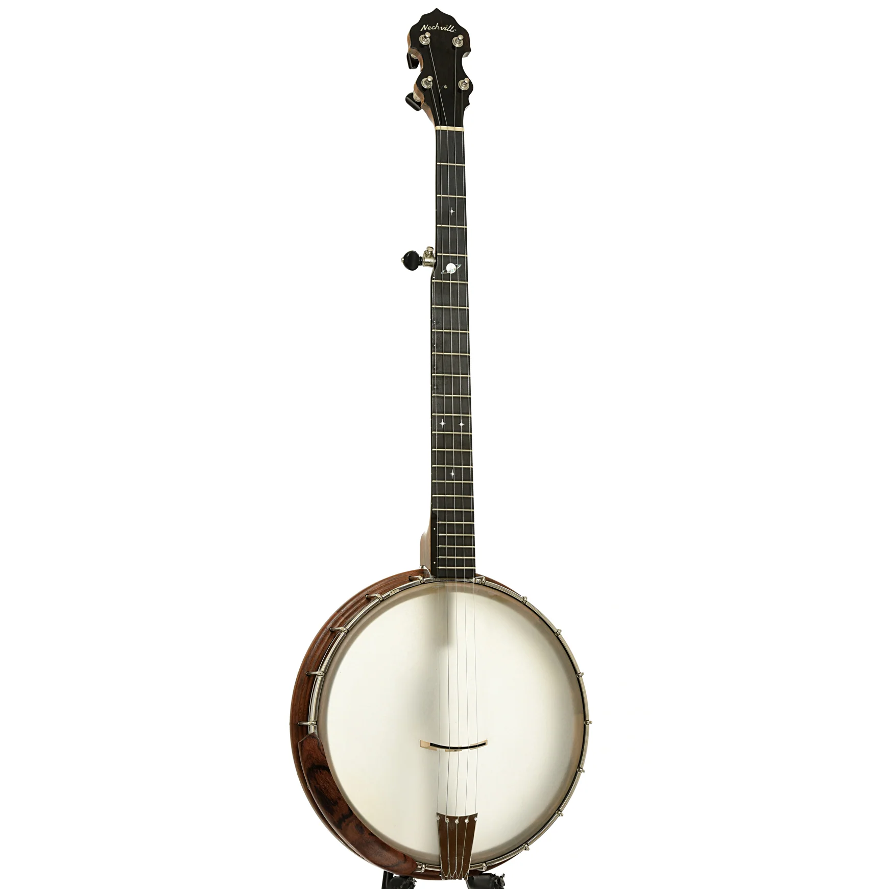 Nechville Atlas 12" Walnut Open Back Banjo (c.2016) - Image 3