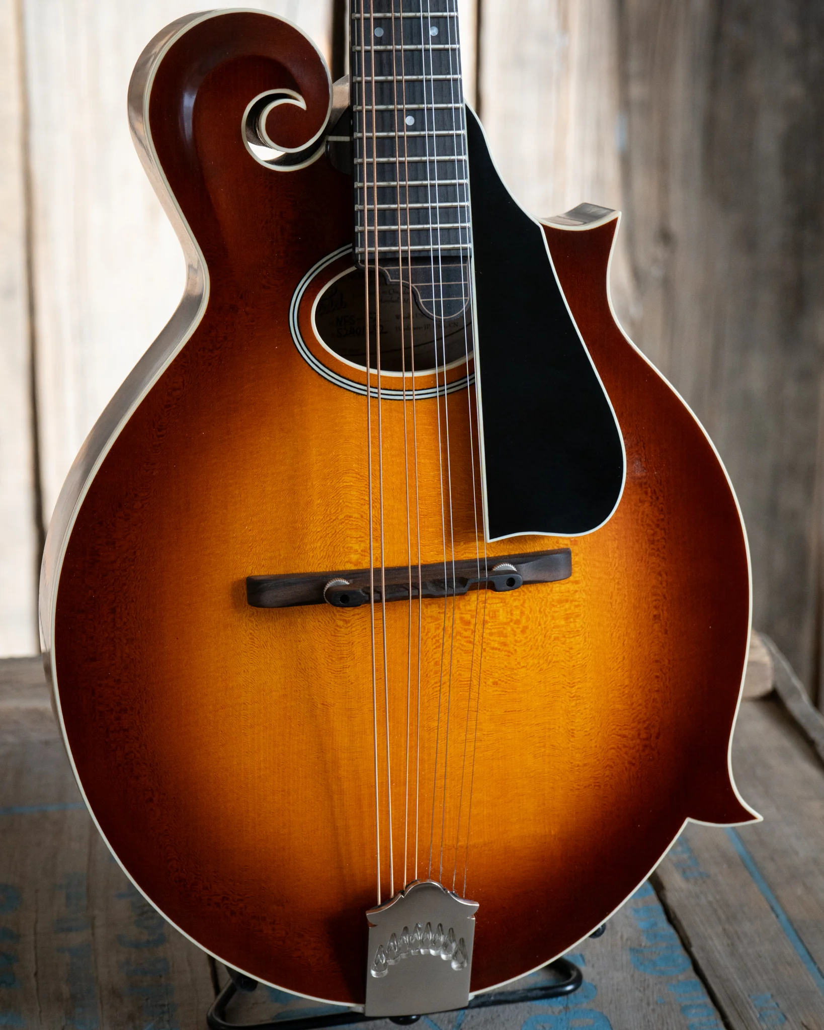 Northfield NFS-F2 S-Series F-Style Oval Hole Mandolin & Case, Sunburst - Image 5