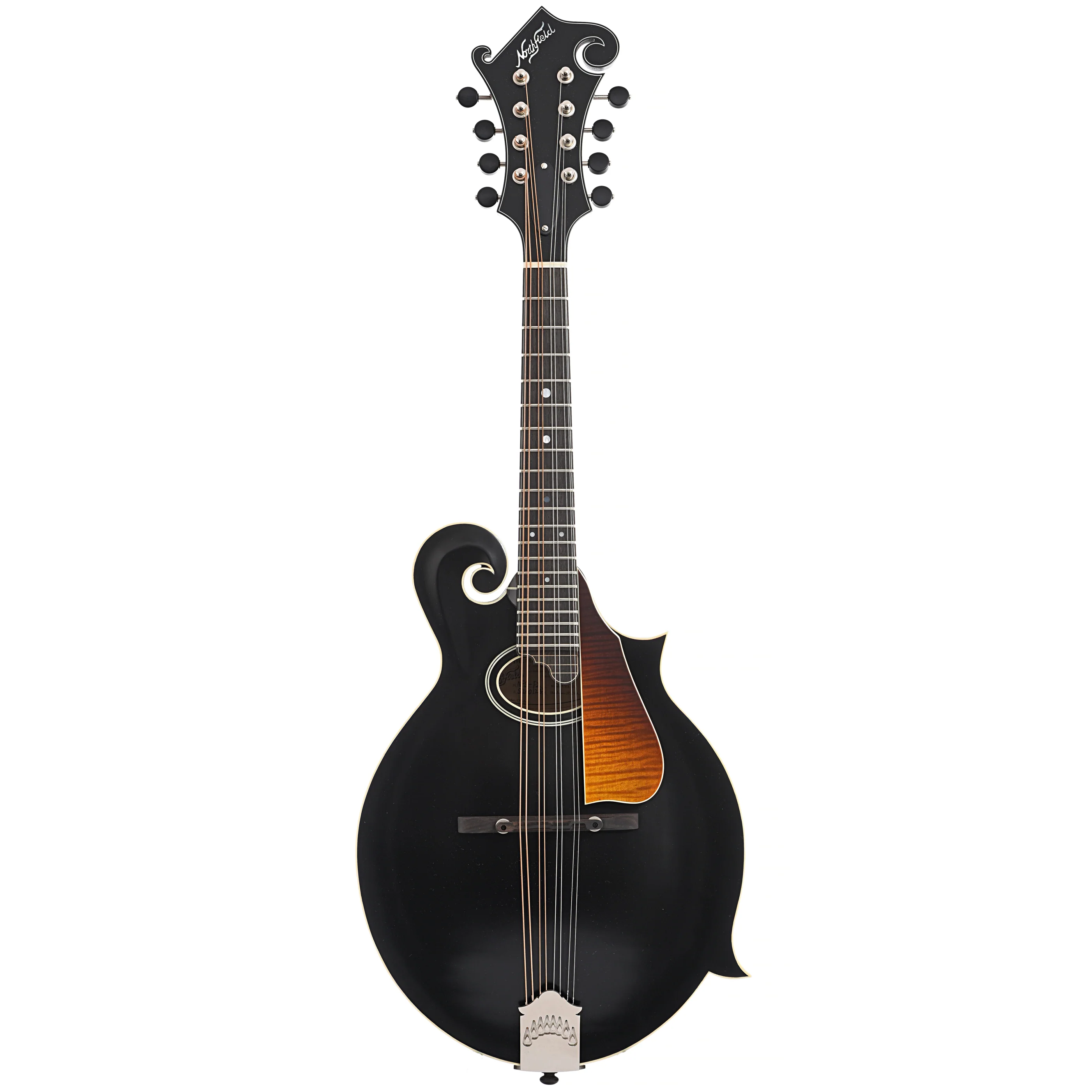 Northfield NFS-F2 S-Series F-Style Oval Hole Mandolin & Case, Blacktop - Image 14