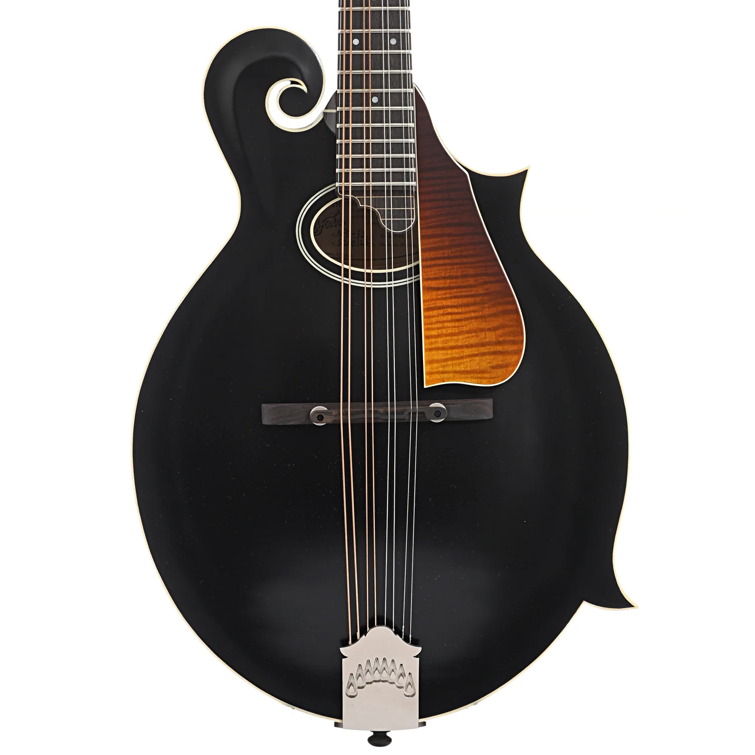 Northfield NFS-F2 S-Series F-Style Oval Hole Mandolin & Case, Blacktop - Image 2