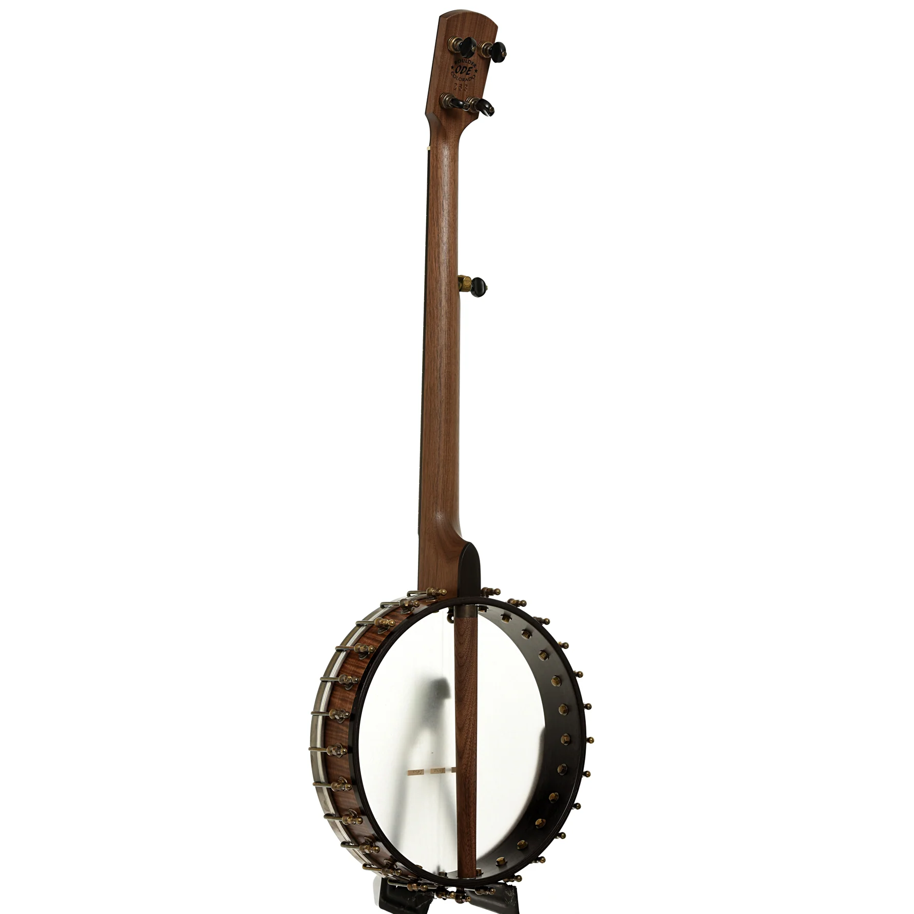 Ode Magician 12in Walnut Openback Banjo & Gigbag - Image 13