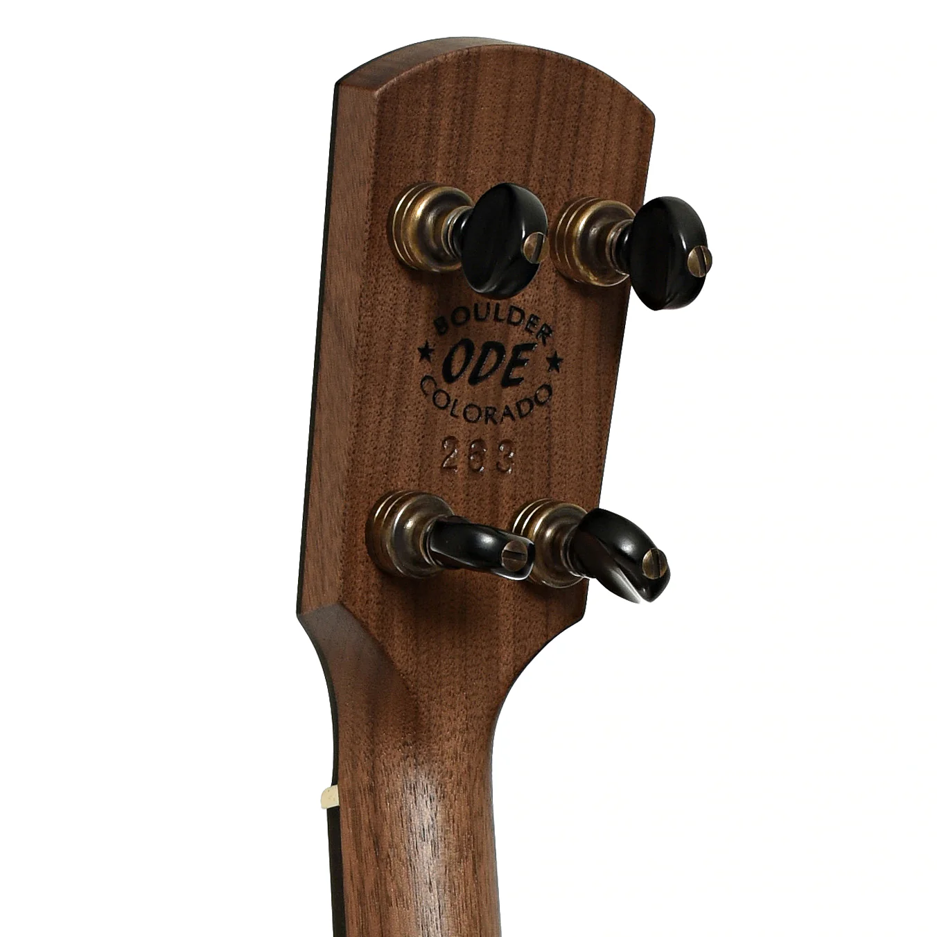 Ode Magician 12in Walnut Openback Banjo & Gigbag - Image 9