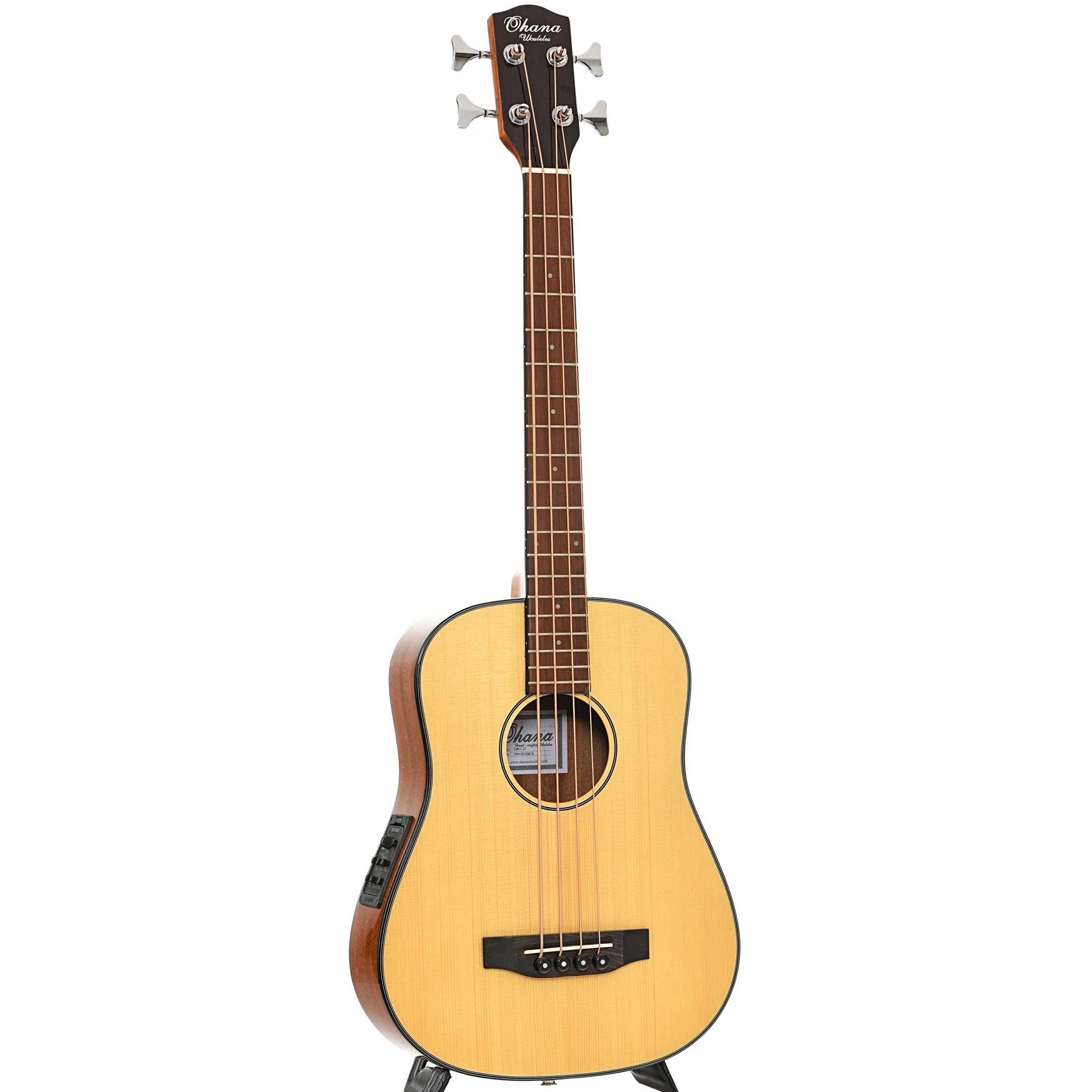 Ohana OBU-22 Acoustic-Electric Bass Ukulele (2021) - Image 3