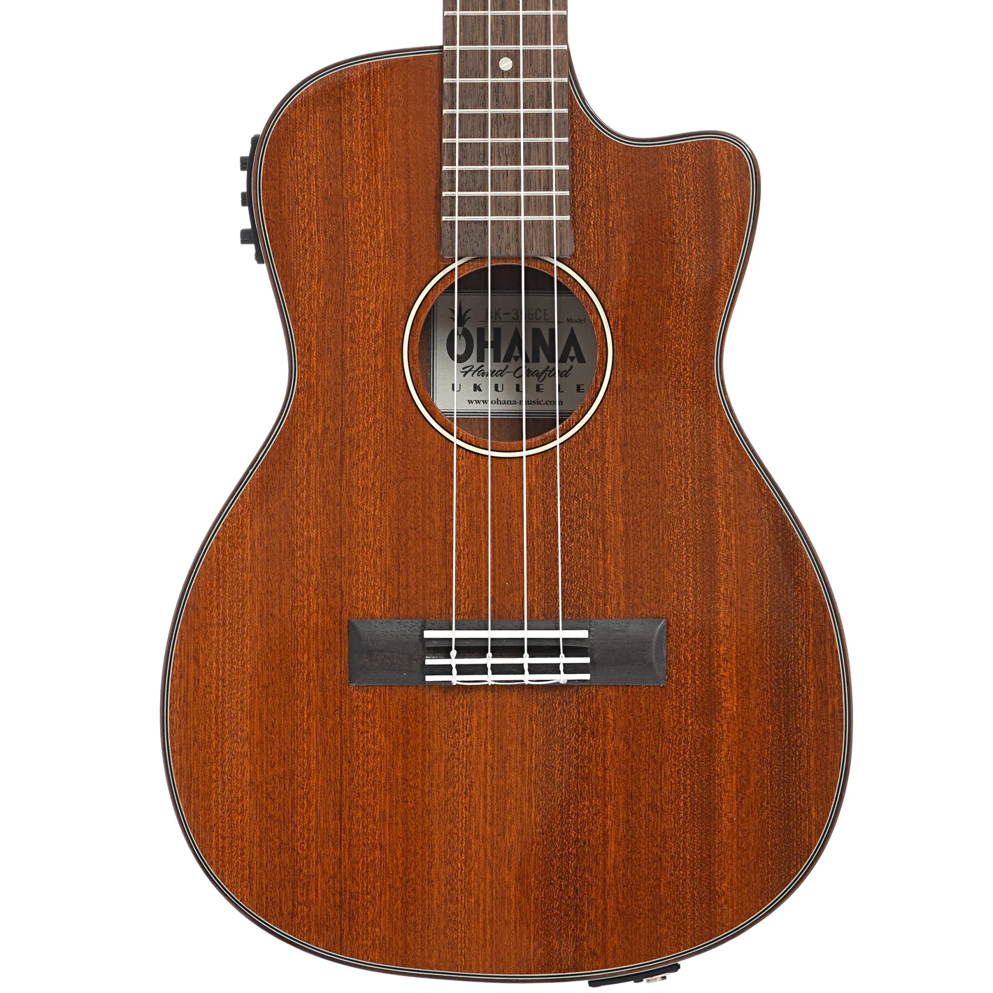 Ohana BK-35GCE Baritone Ukulele with Pickup - Image 2