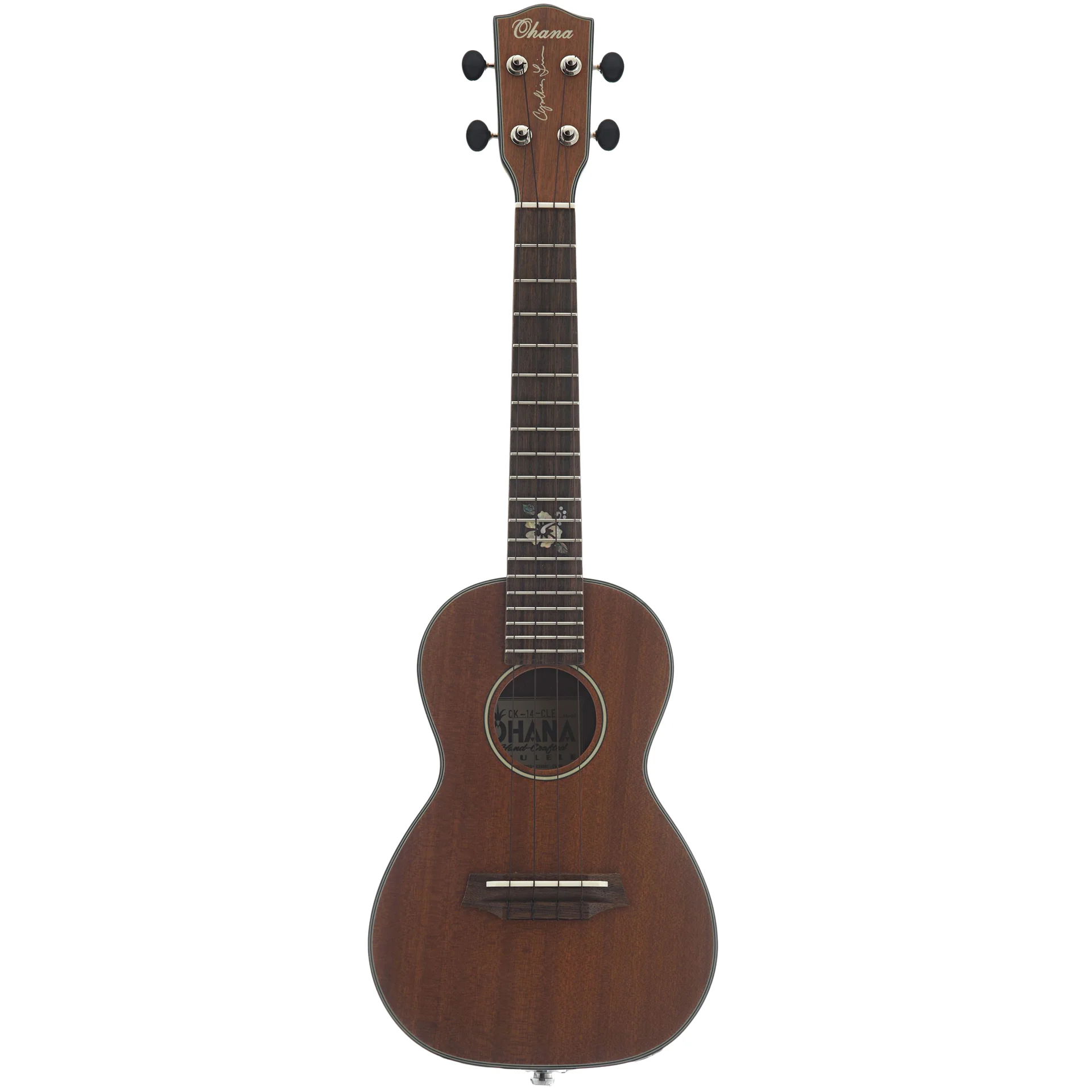 Ohana CK-14CLE Cynthia Lin Signature Concert Ukulele Bundle, With Pickup - Image 14