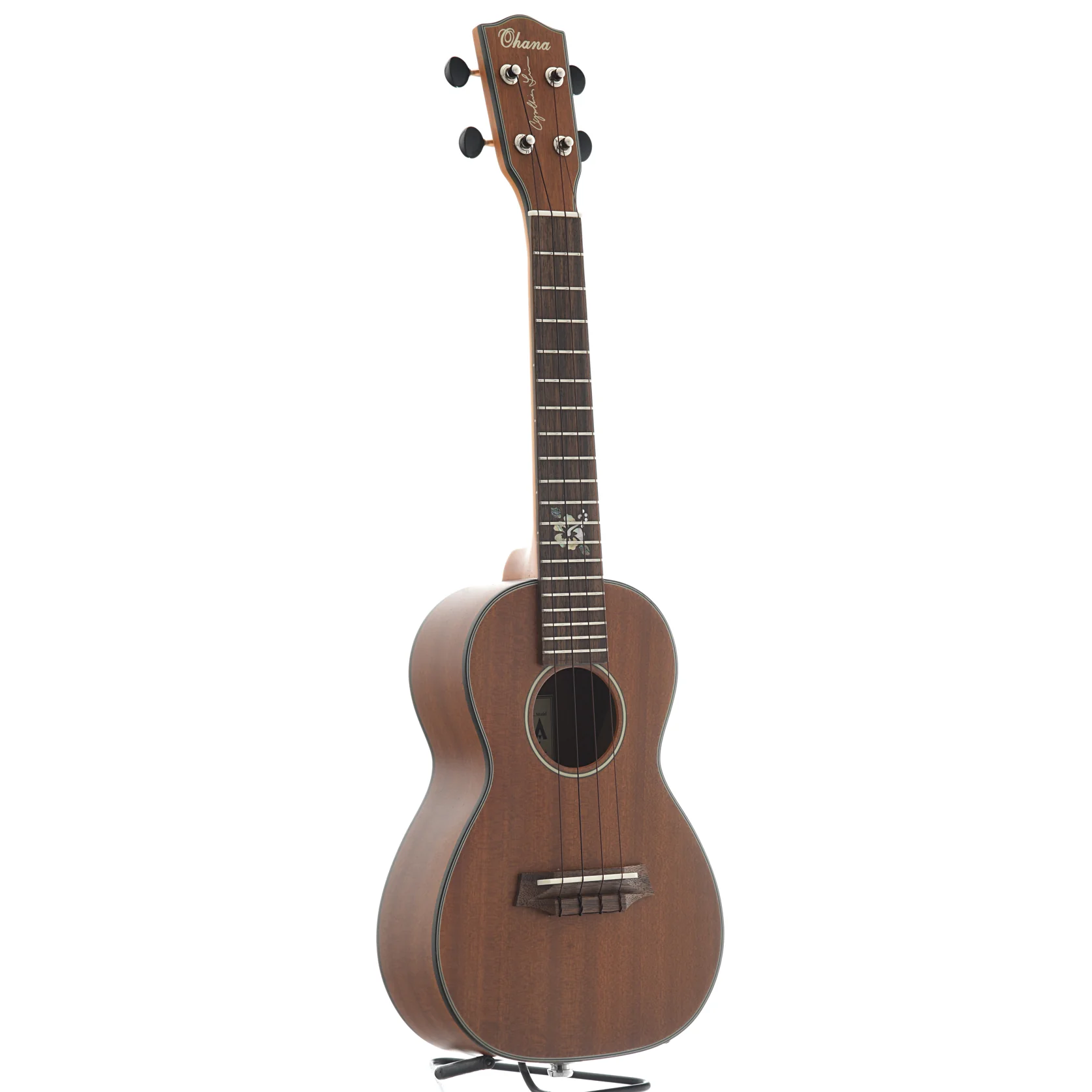 Ohana CK-14CLE Cynthia Lin Signature Concert Ukulele Bundle, With Pickup - Image 3