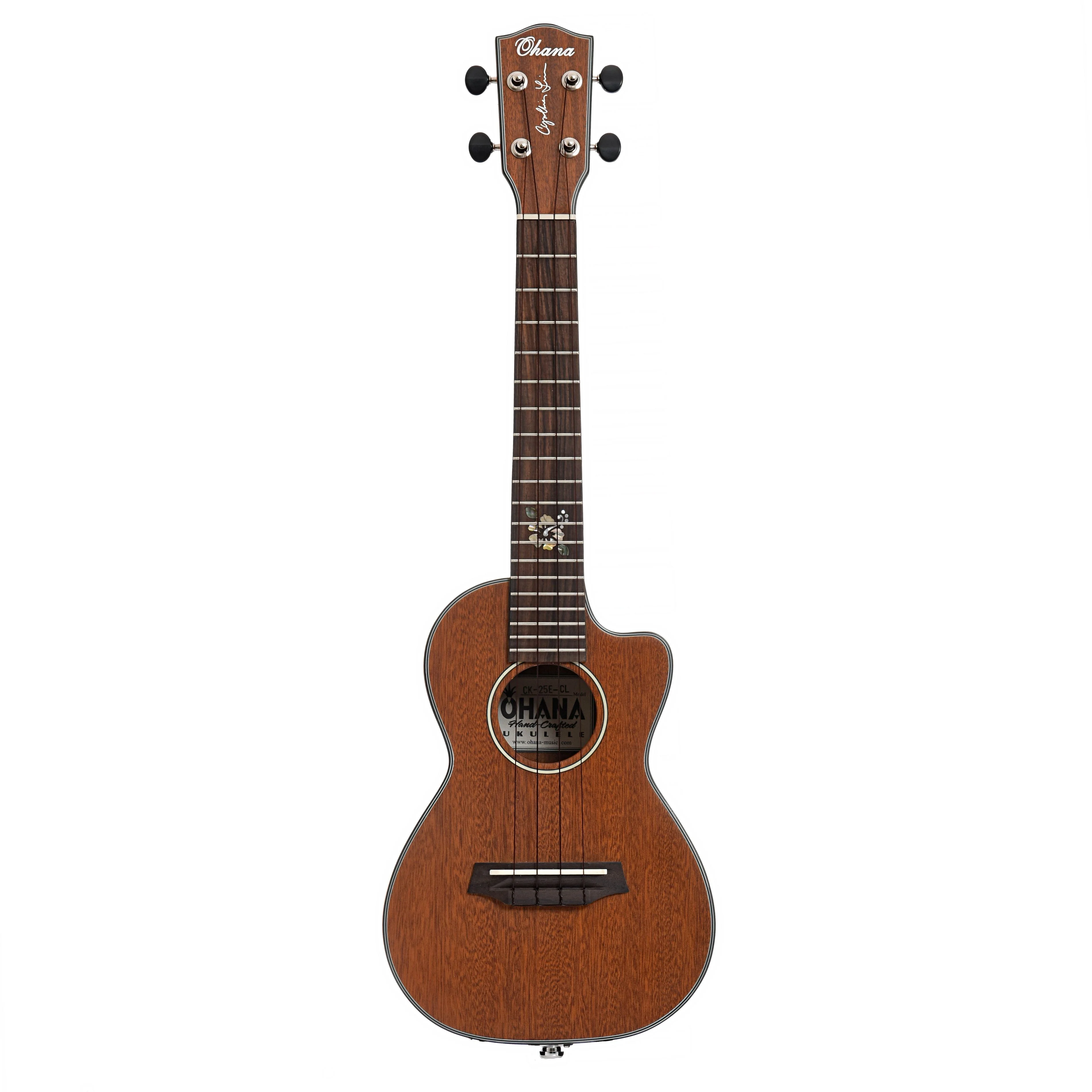 Ohana CK-25CE-CL Cynthia Lin Signature Concert Ukulele Bundle, With Pickup - Image 14