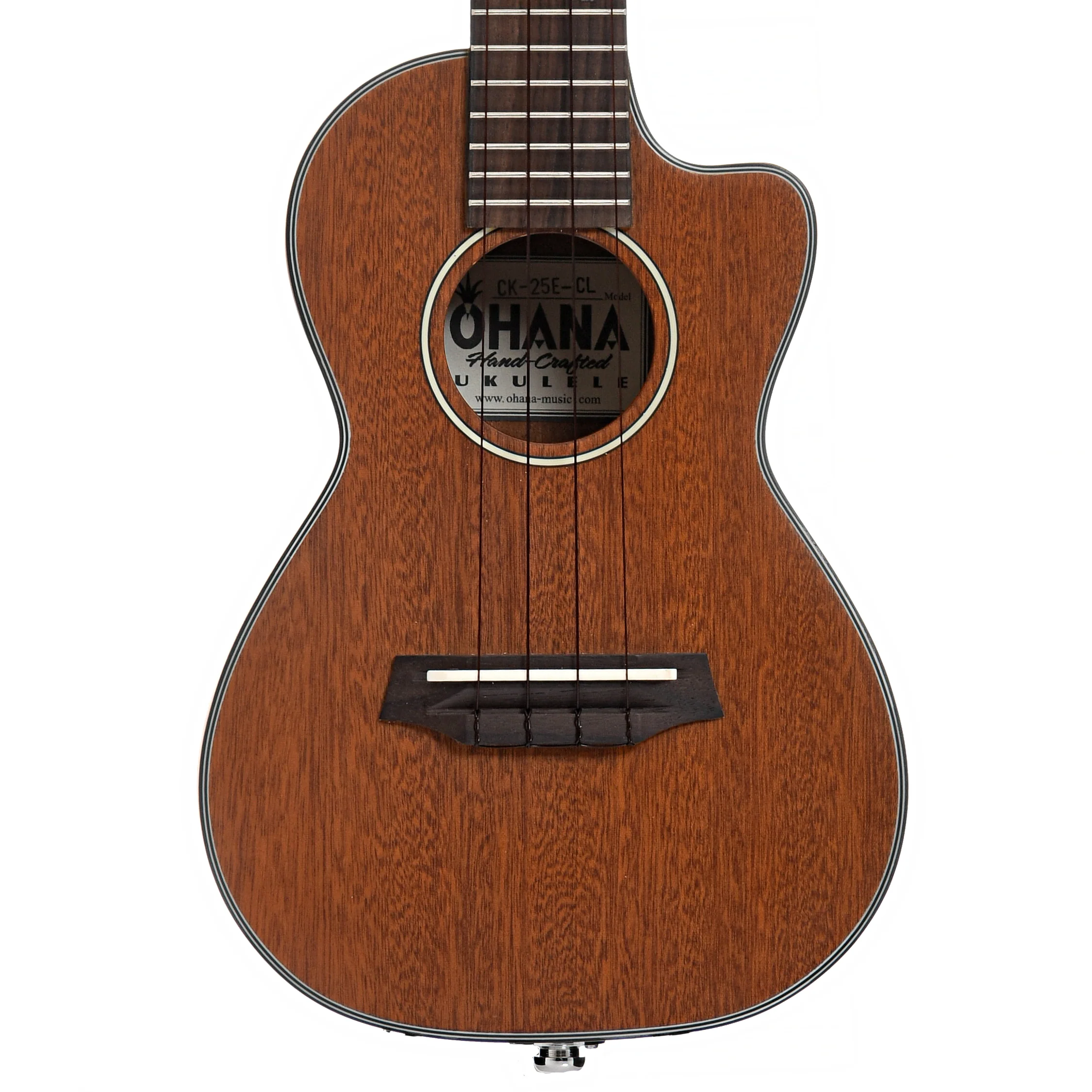 Ohana CK-25CE-CL Cynthia Lin Signature Concert Ukulele Bundle, With Pickup - Image 2