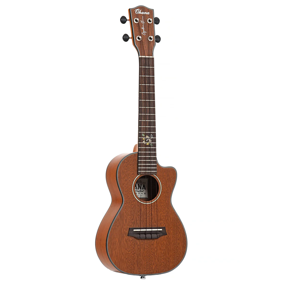 Ohana CK-25CE-CL Cynthia Lin Signature Concert Ukulele Bundle, With Pickup - Image 3