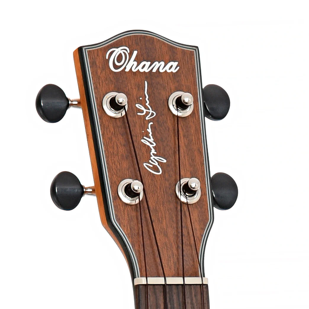 Ohana CK-25CE-CL Cynthia Lin Signature Concert Ukulele Bundle, With Pickup - Image 8