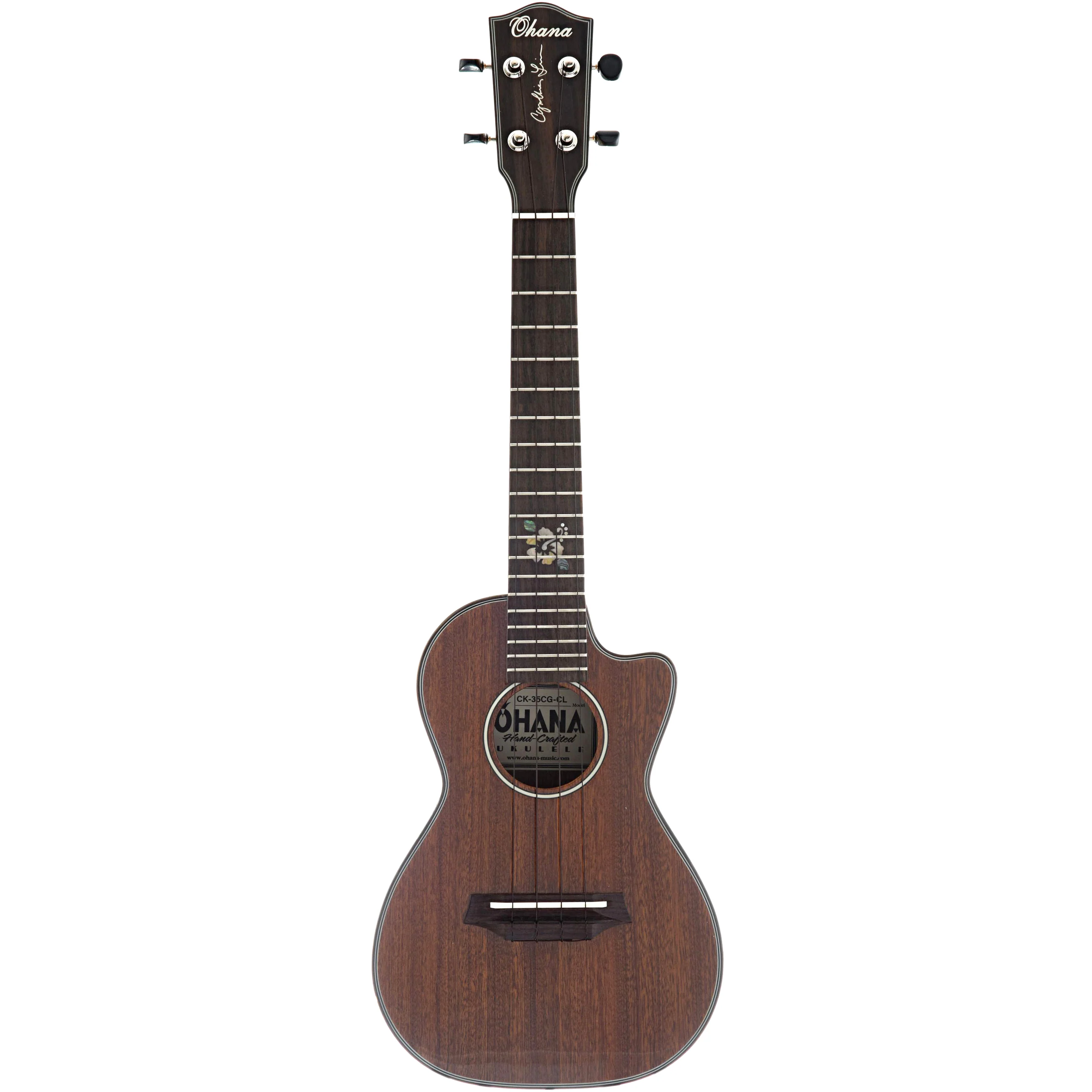 Ohana CK-35CG CL Cynthia Lin Signature Model Concert Ukulele Bundle - Image 14