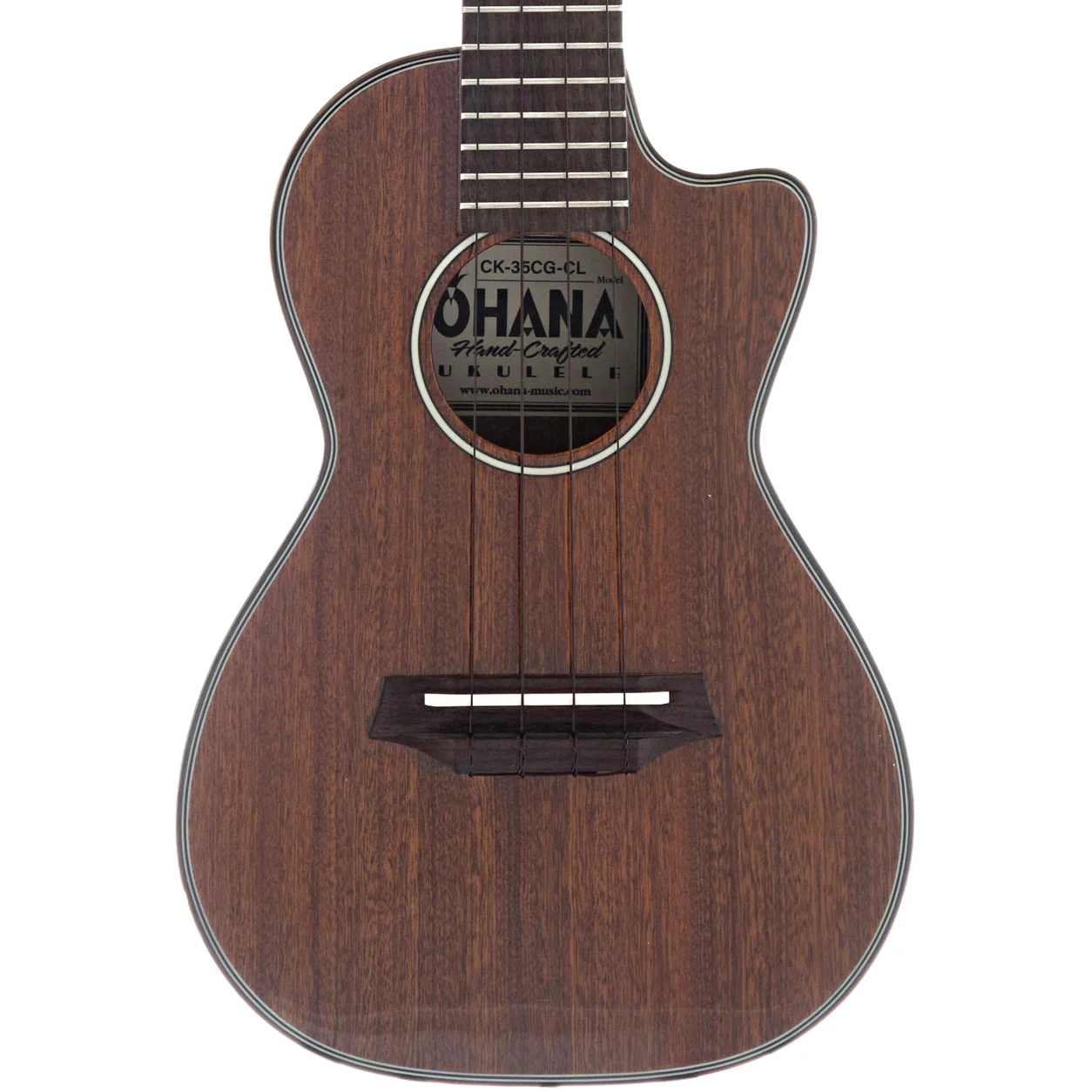 Ohana CK-35CG CL Cynthia Lin Signature Model Concert Ukulele Bundle - Image 2