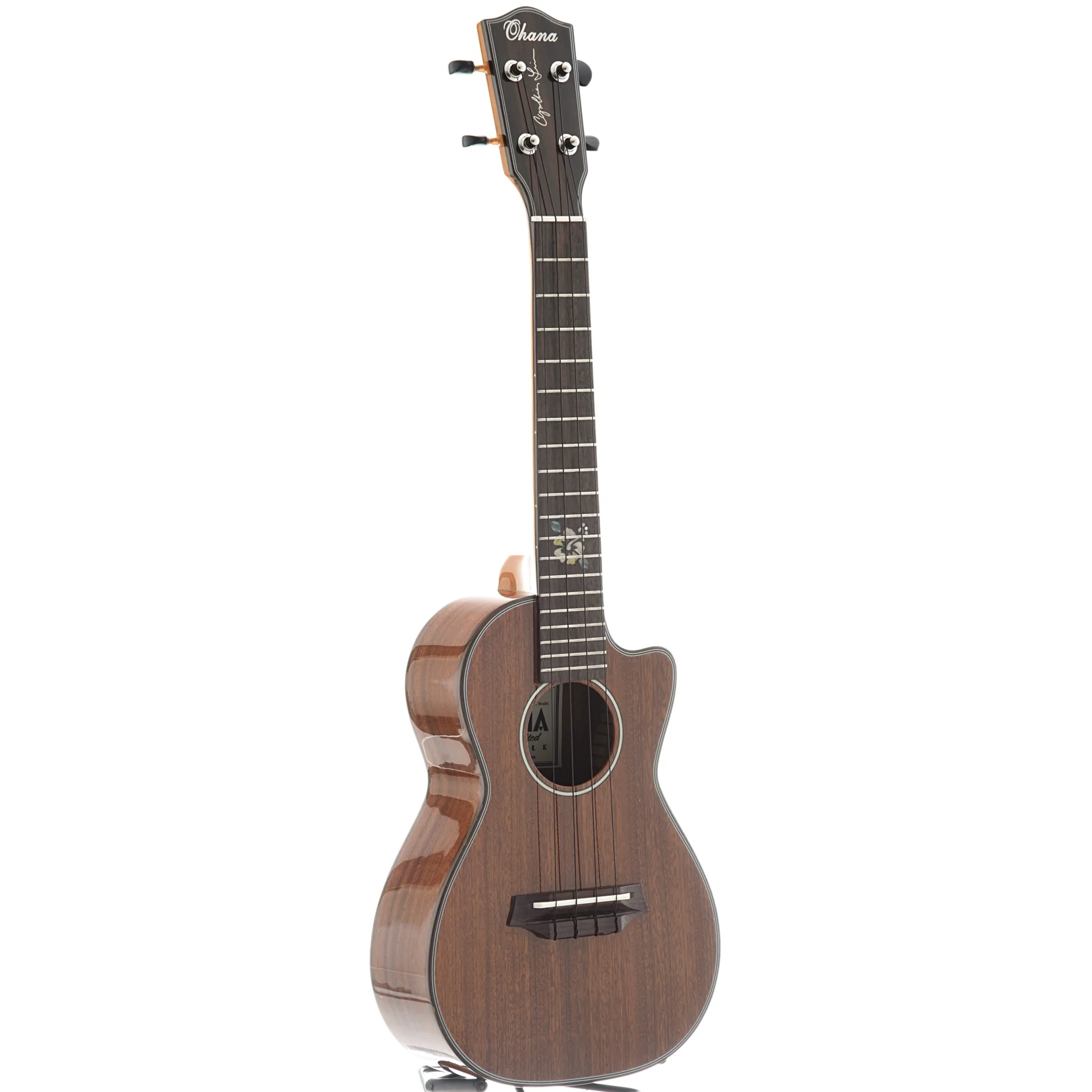 Ohana CK-35CG CL Cynthia Lin Signature Model Concert Ukulele Bundle - Image 3
