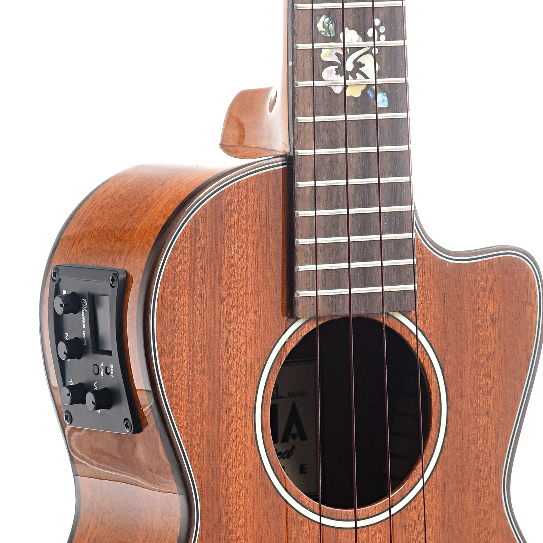 Ohana CK-35CGE CL Cynthia Lin Signature Model Concert Ukulele Bundle, with EQ - Image 5