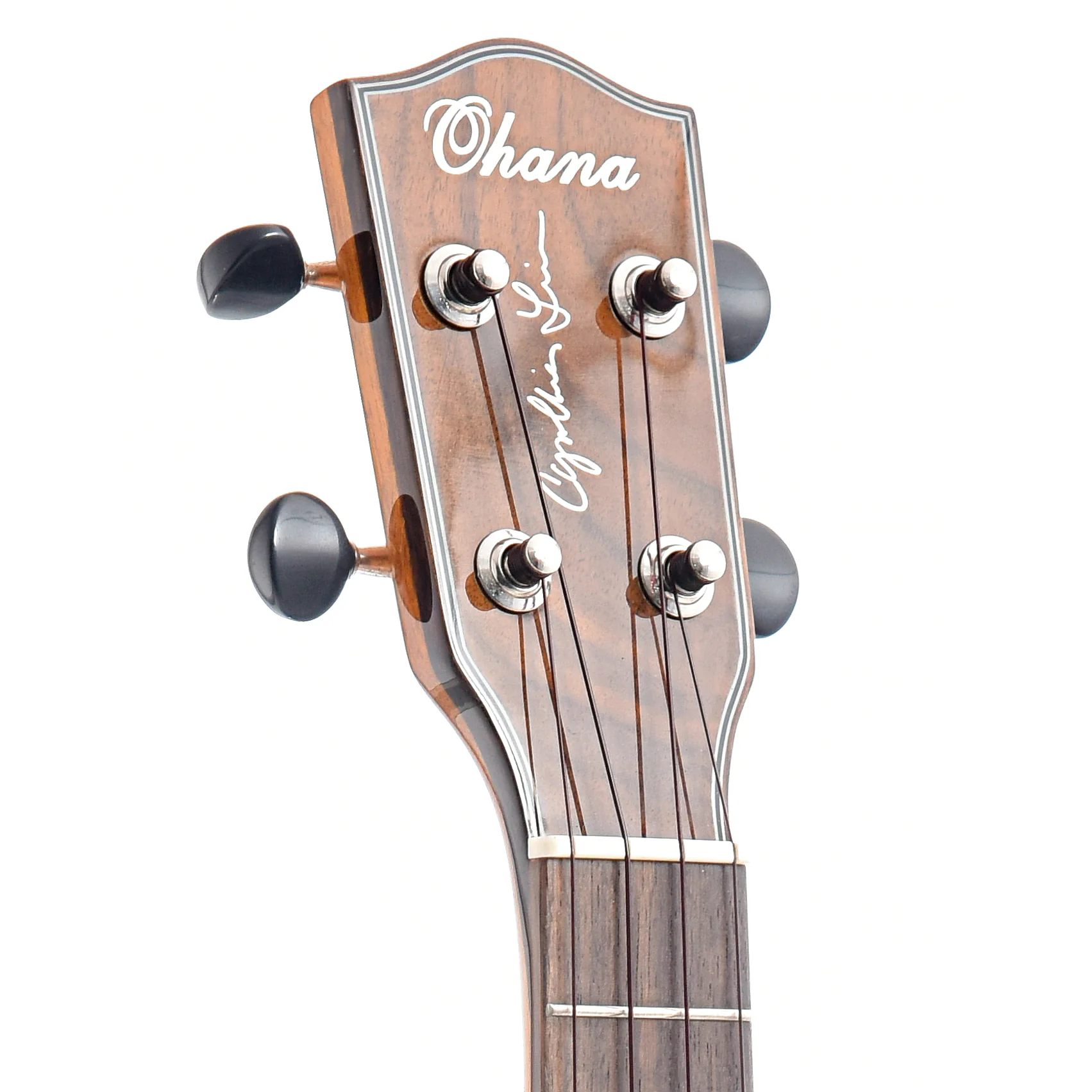 Ohana CK-35CGE CL Cynthia Lin Signature Model Concert Ukulele Bundle, with EQ - Image 7