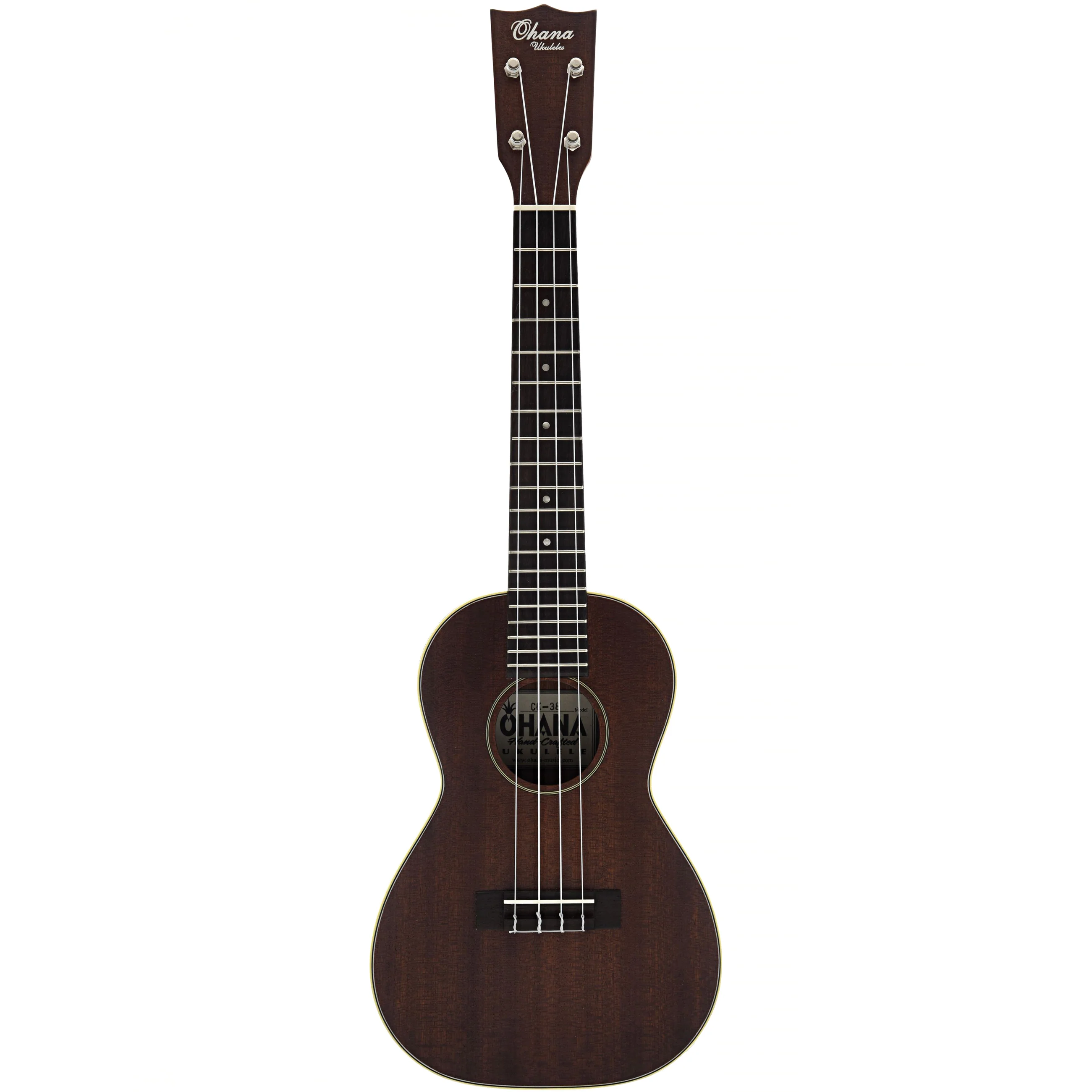 Ohana Vintage CK-38 Premium-Grade Mahogany Concert Ukulele - Image 13