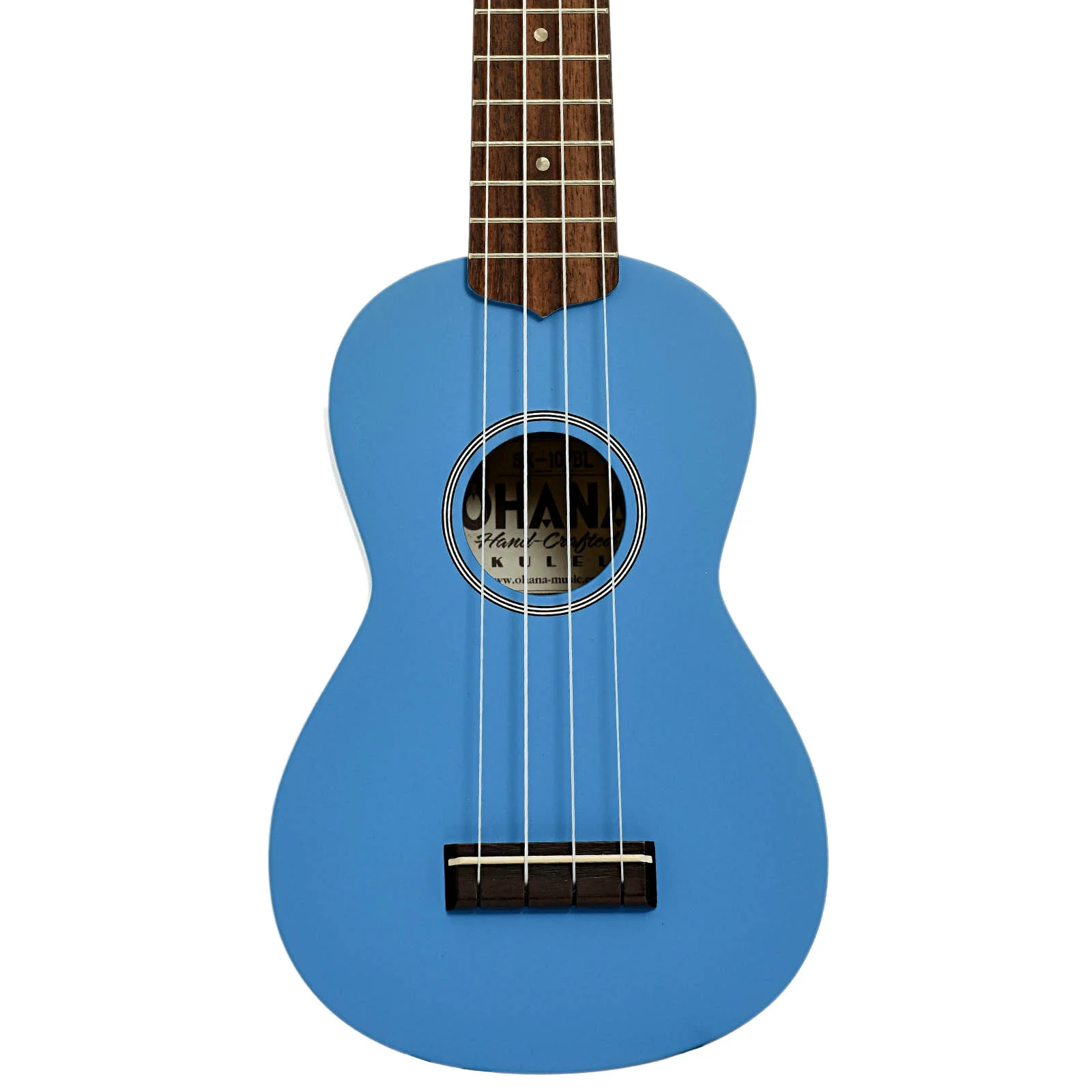 Ohana SK-10 Soprano Ukulele, Blue - Image 2