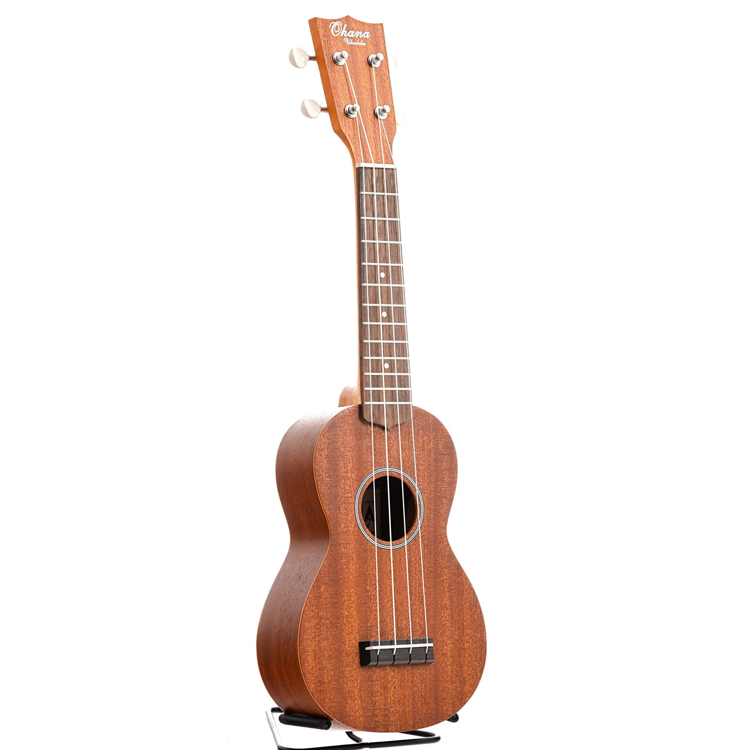 Ohana SK-10 Soprano Ukulele, Natural Finish - Image 5