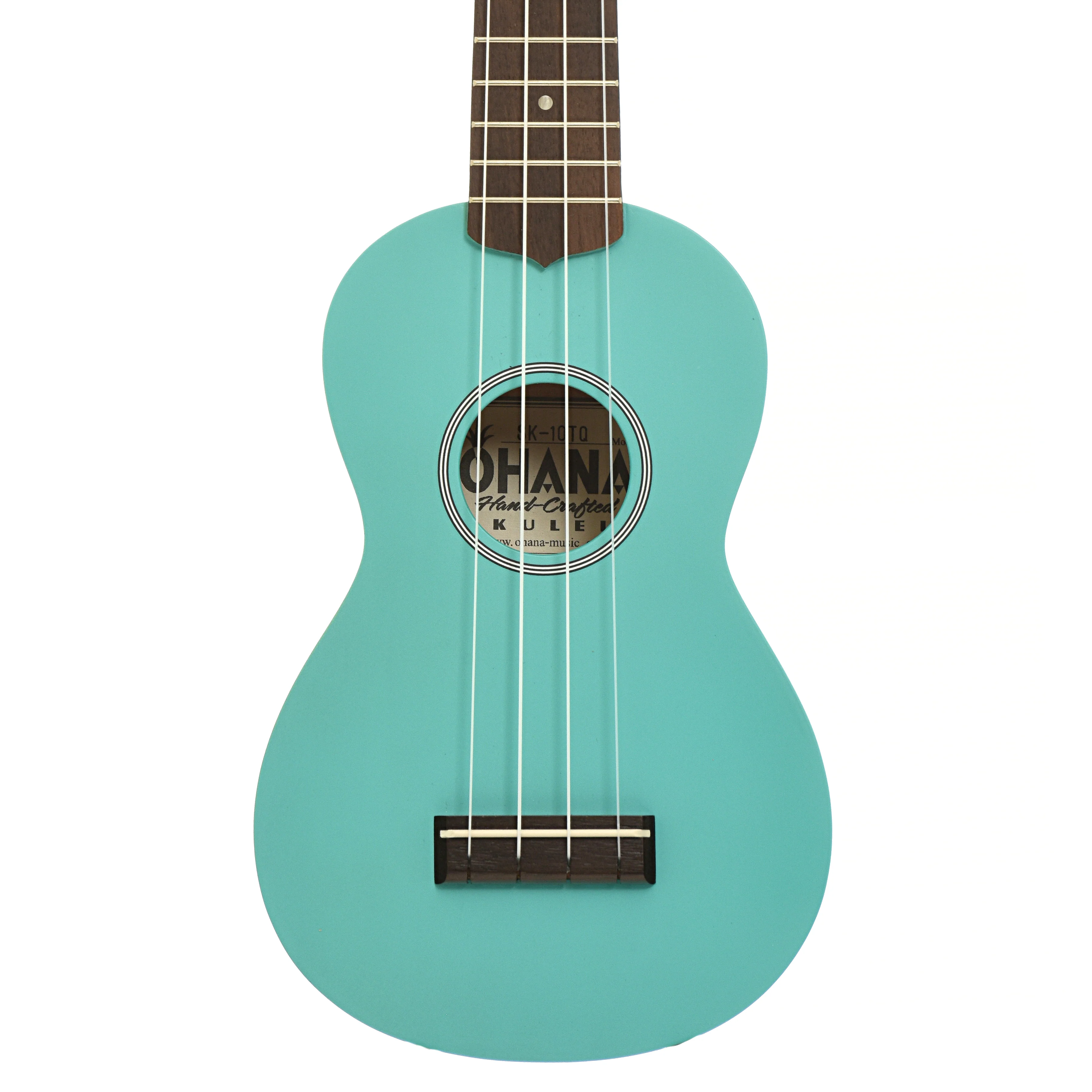 Ohana SK-10 Soprano Ukulele, Turquoise - Image 2